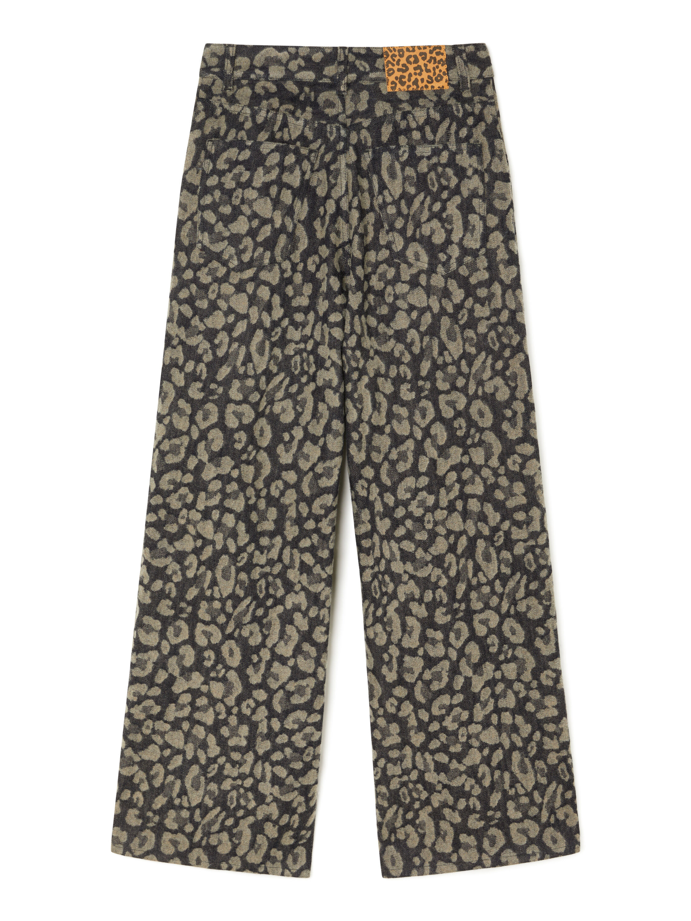 Alanui Seattle Jungle Wide Leg Denim Pants Ardesia-Dark Dust LWYB003E25DEN001