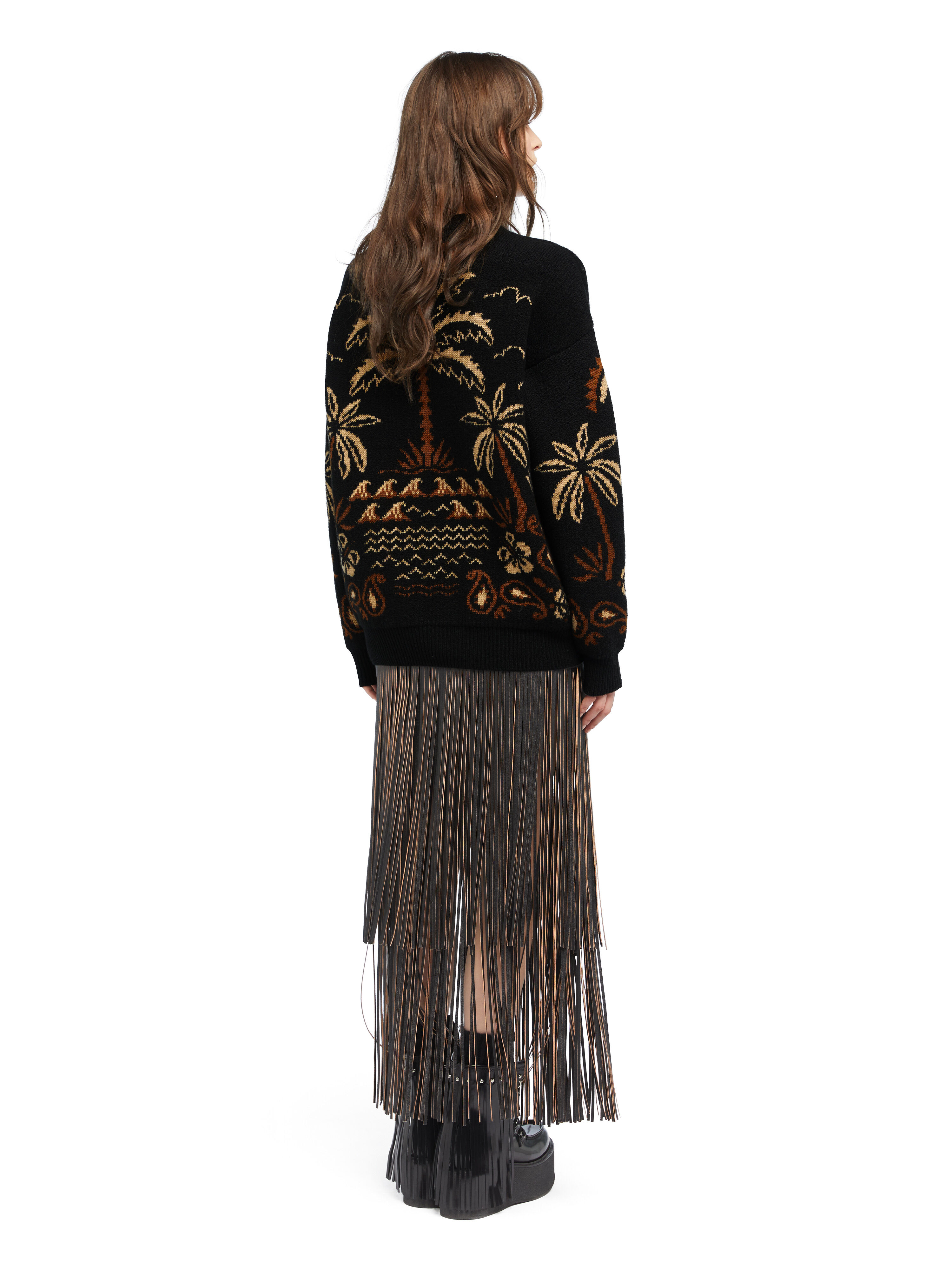 Alanui Glimpse Of Eden Sweater Black-Dakar LWHE068E25KNI001