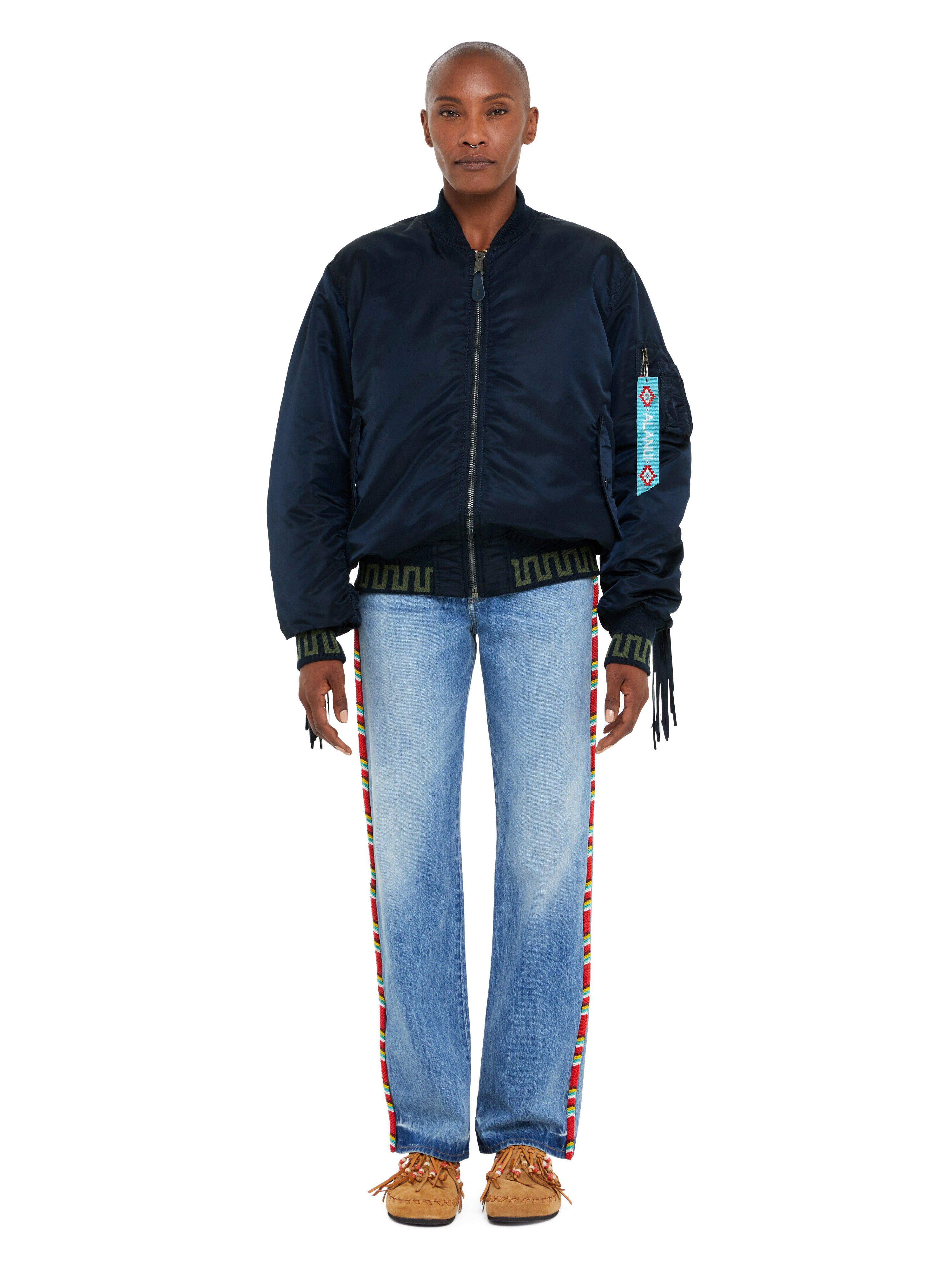 Alanui Alanui X Alpha Industries Bomber Replica Blue LWEH001R25FAB001