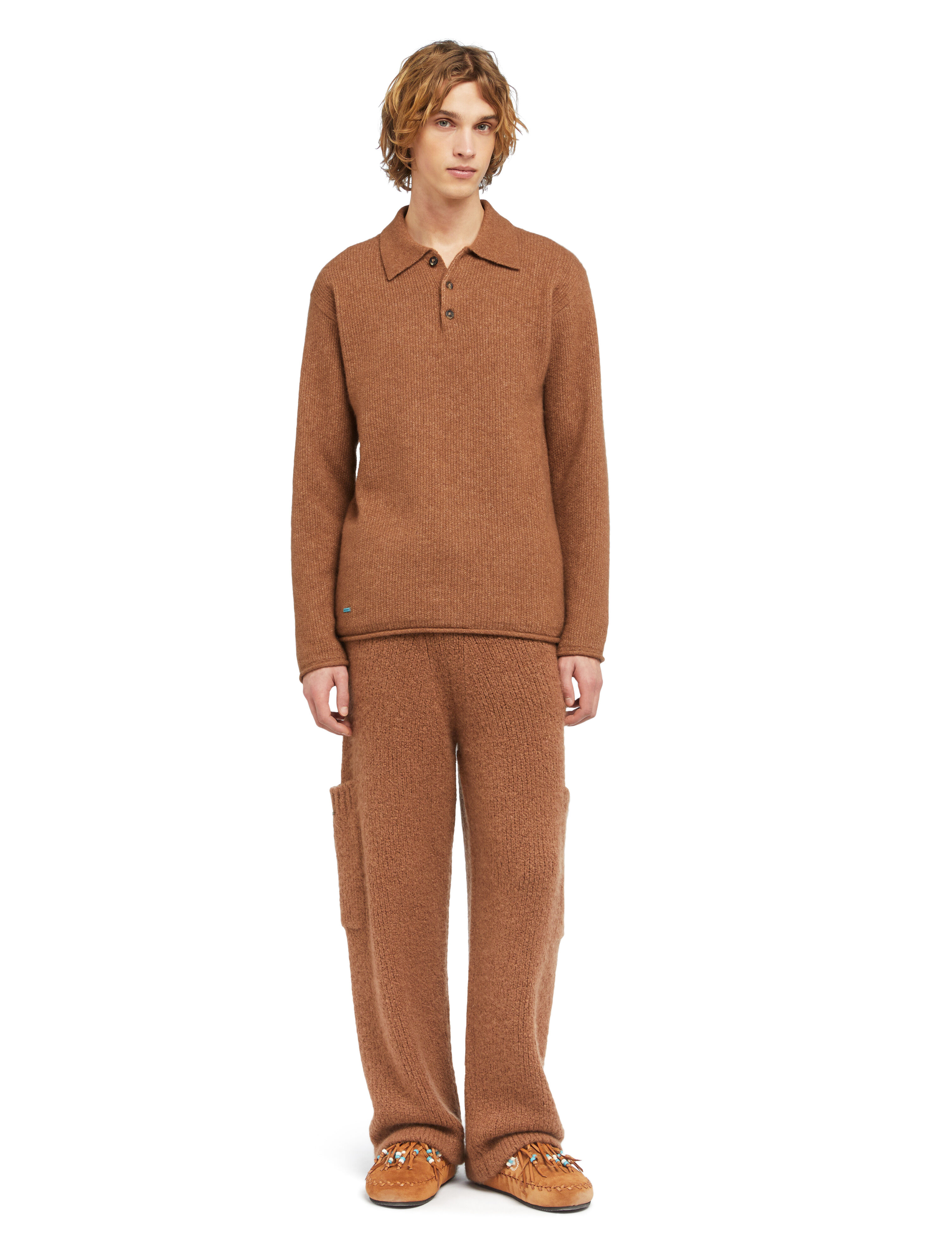 Alanui Alanui Finest Polo Luli Brown LMHV003E25KNI001