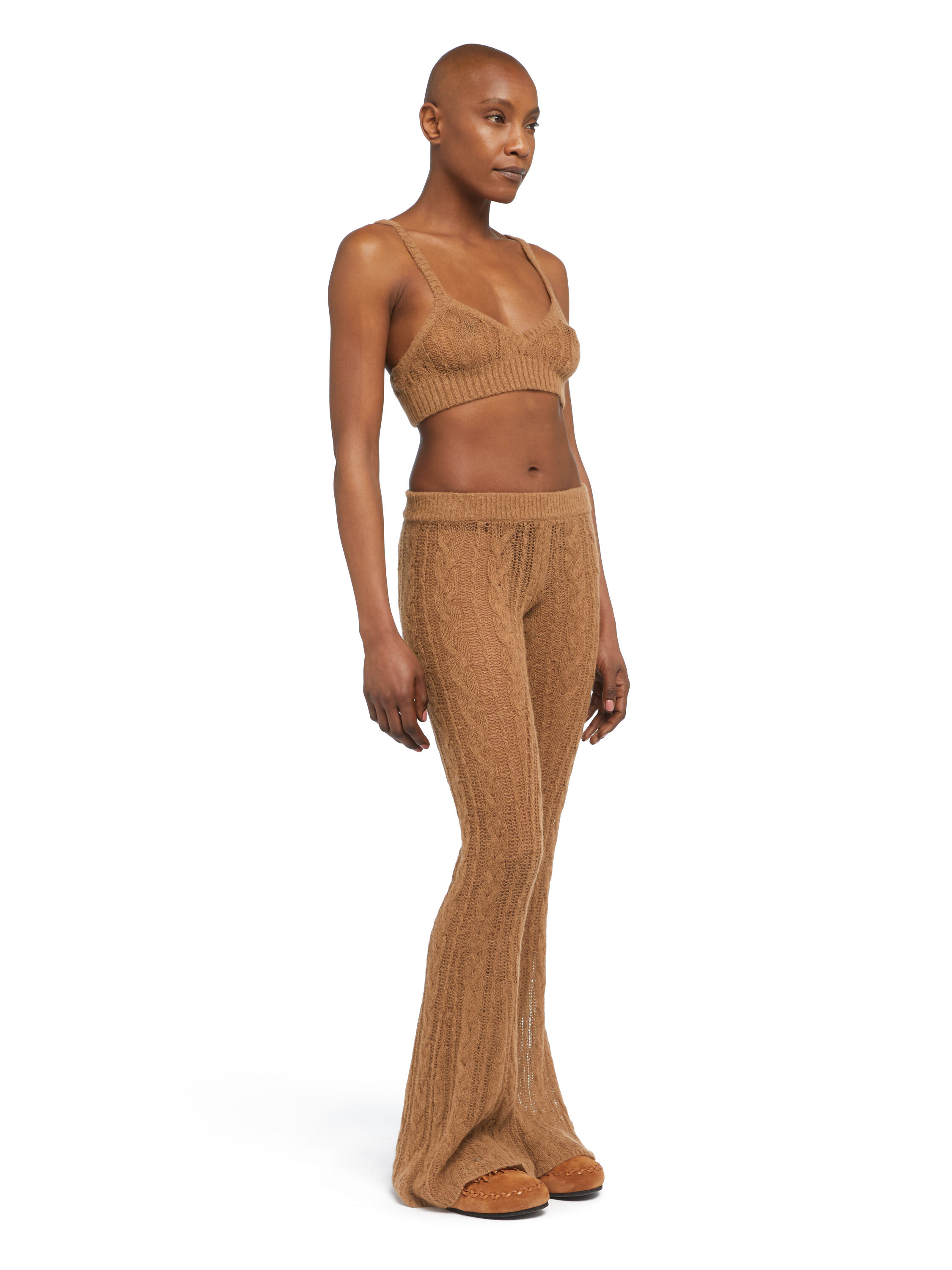 Alanui Desert Drift Pants Camel LWHG017E25KNI001