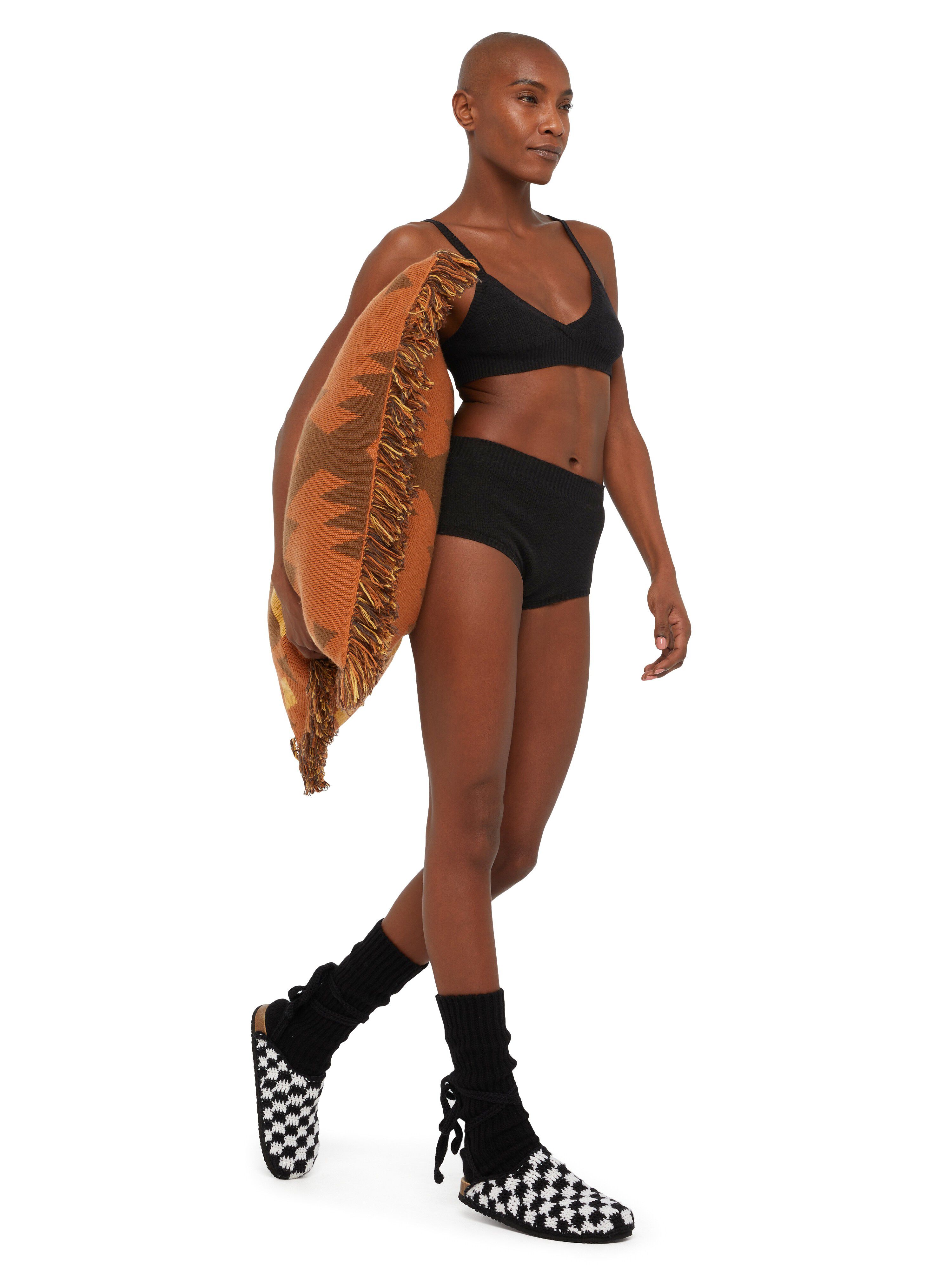 Alanui Cashmere Bra Black LWHR005E24KNI001