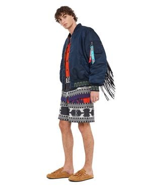 Alanui Alpha Industries X Alanui Bomber Replica Blue