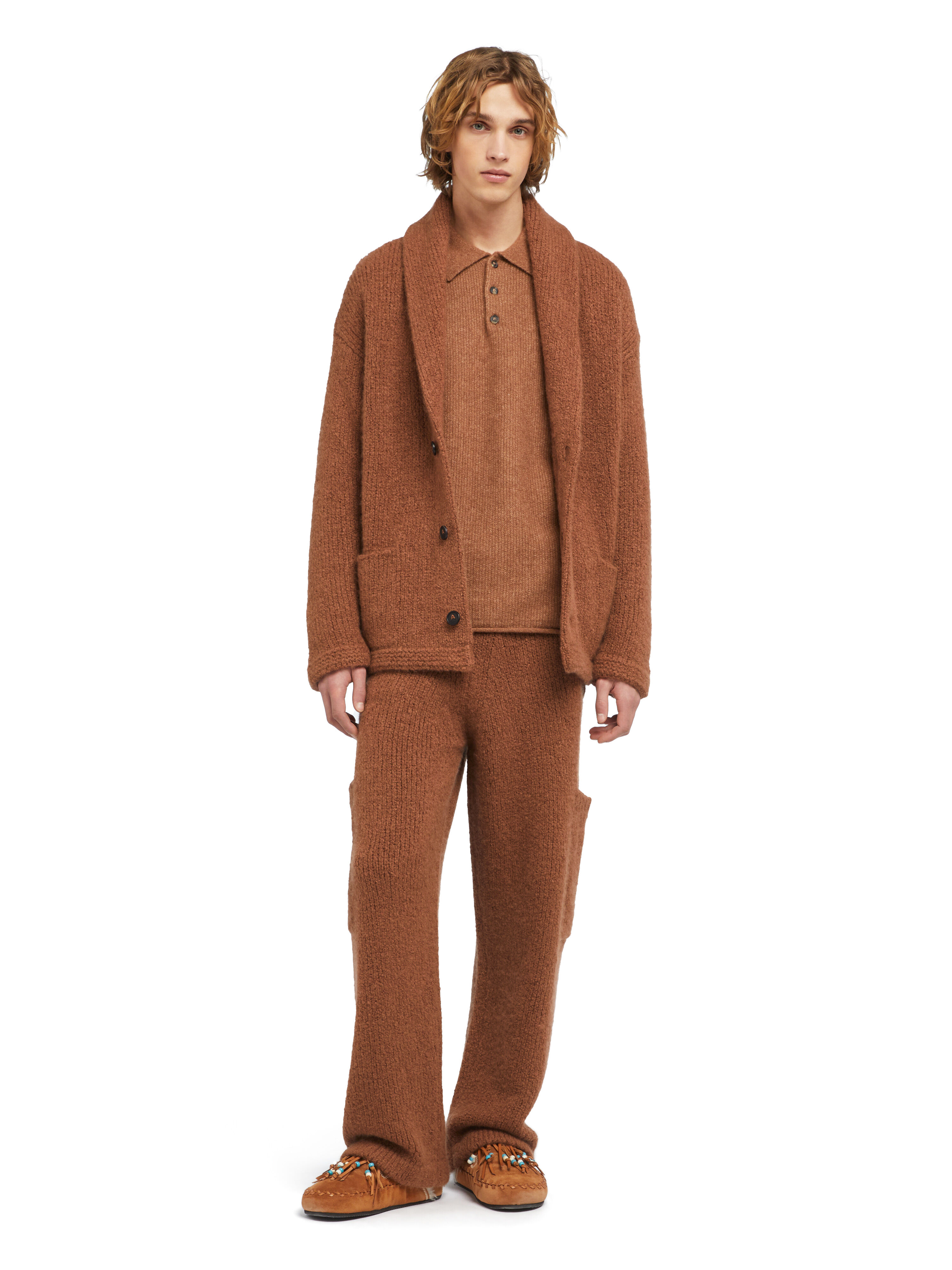 Alanui Alanui Finest Cardigan Luli Brown LMHB037E25KNI001