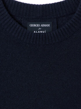 Alanui Giorgio Armani for Alanui Sweater Blue Navy