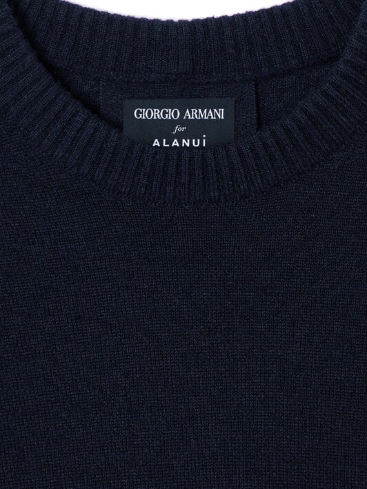 Alanui Giorgio Armani for Alanui Sweater Blue Navy