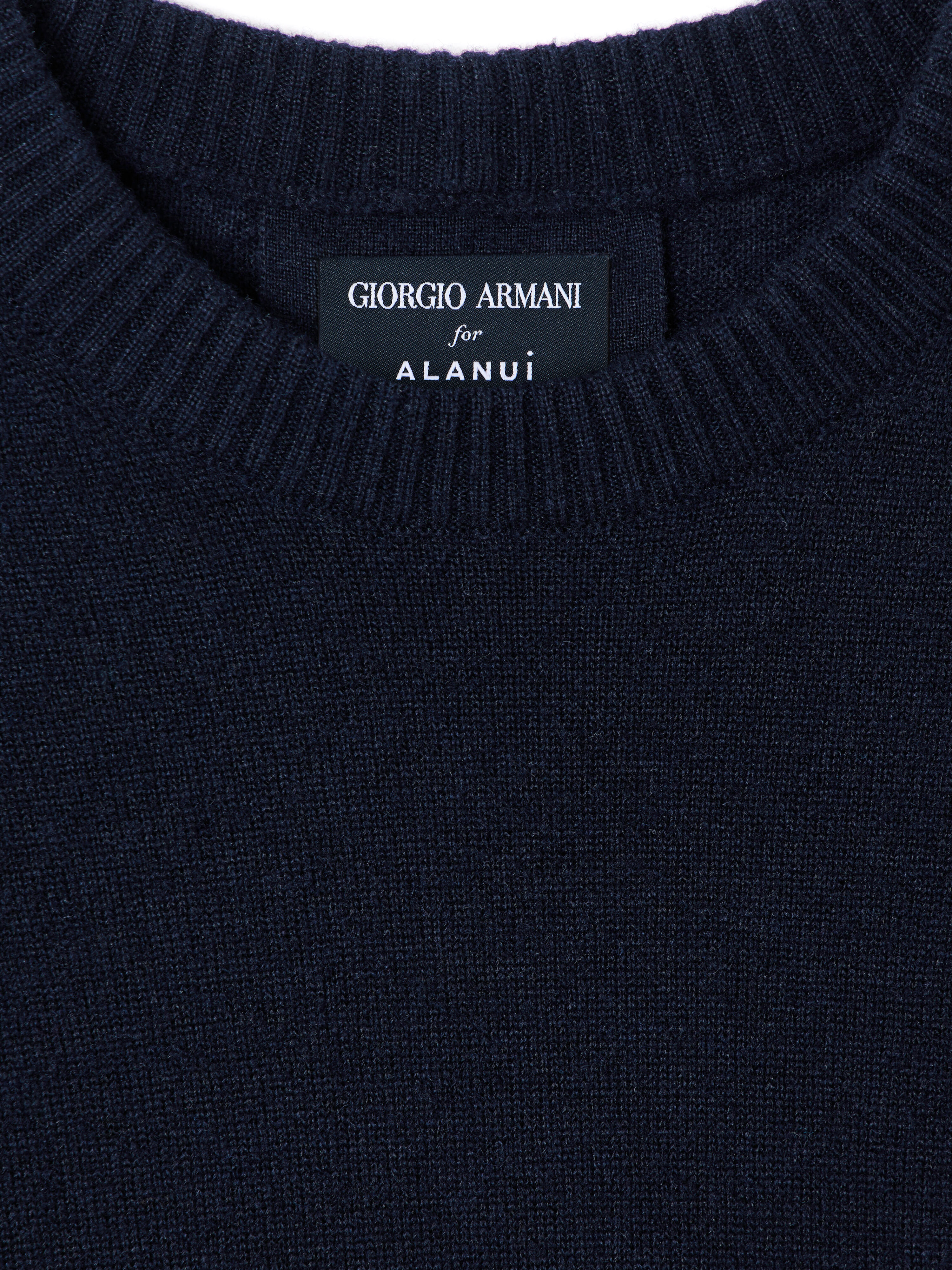 Alanui Giorgio Armani for Alanui Sweater Blue Navy