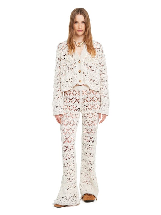 Alanui Lagoon Romance Cardicrop White Pearl LWHB055R26KNI002