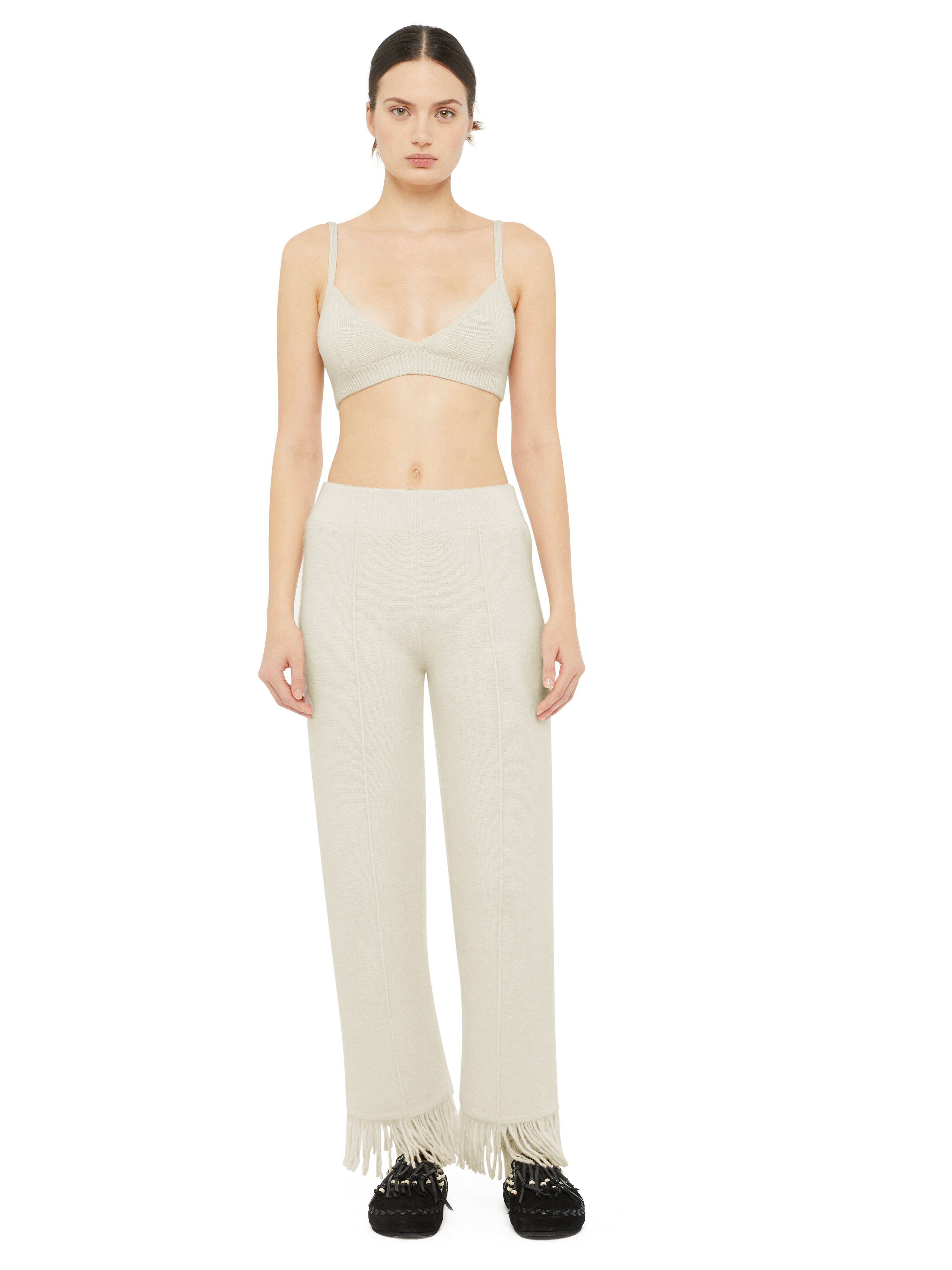 Alanui Alanui Finest Pants White LWHG001E24KNI002