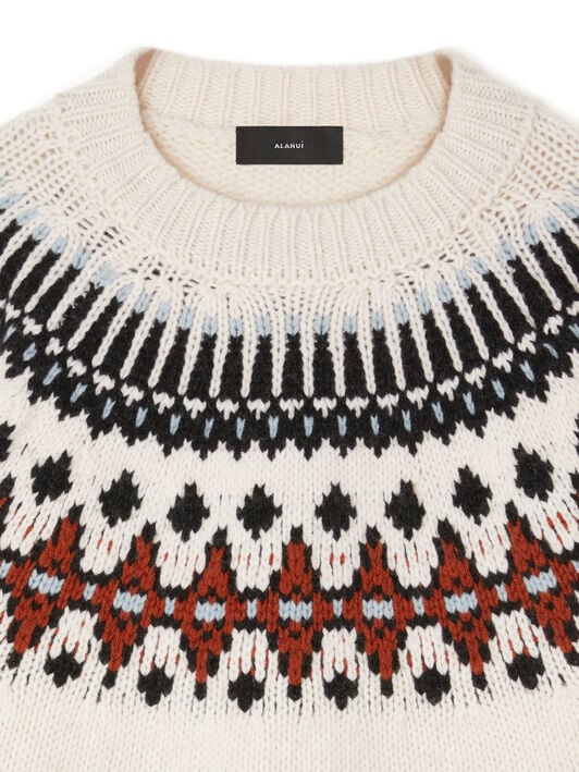 Alanui Sweet Winter Sweater Brick-Multicolor LWHE061E25KNI001 Alanui Sweet Winter Sweater Brick-Multicolor LWHE061E25KNI001