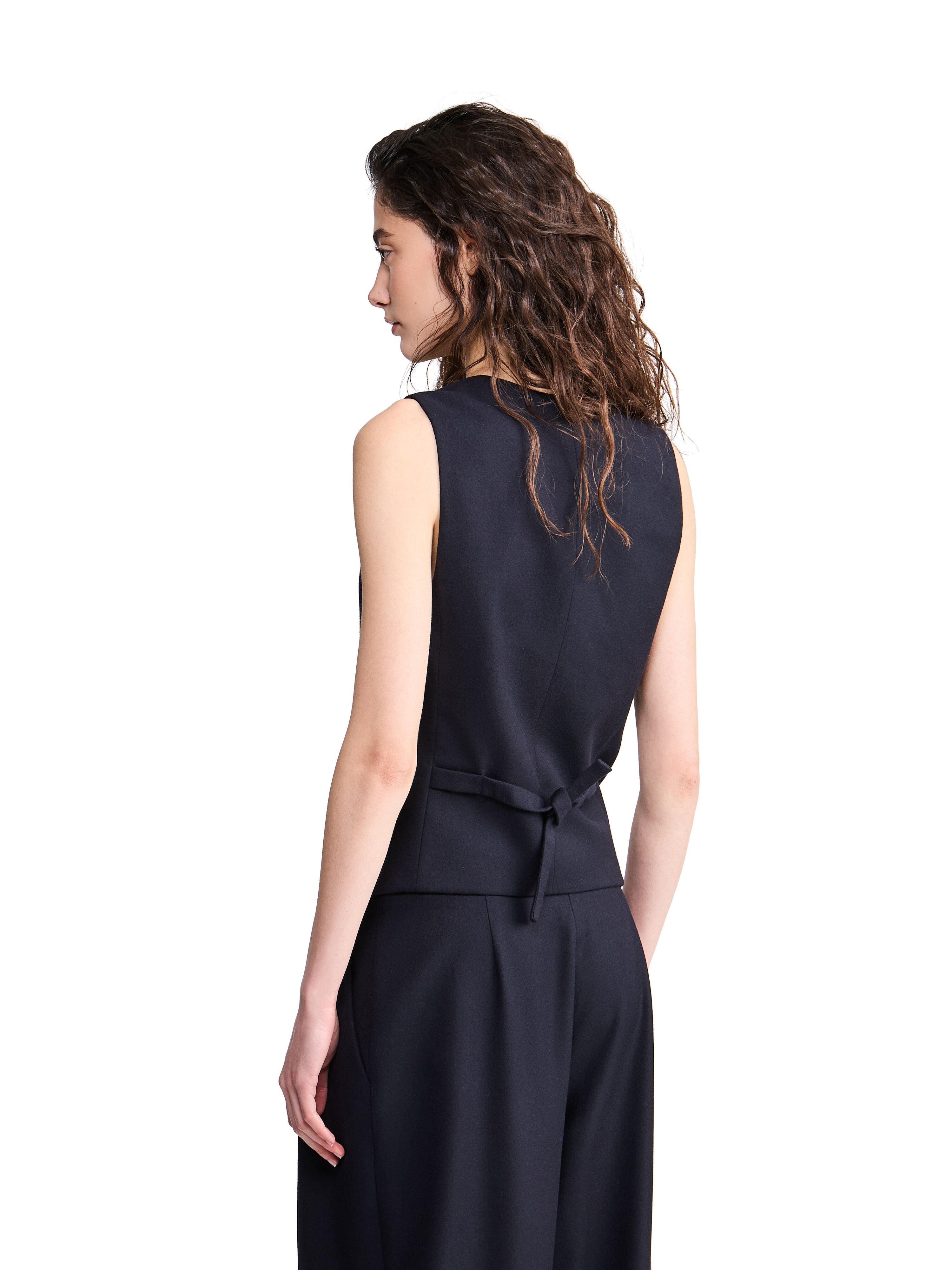 Alanui Giorgio Armani for Alanui Waistcoat Blue Navy