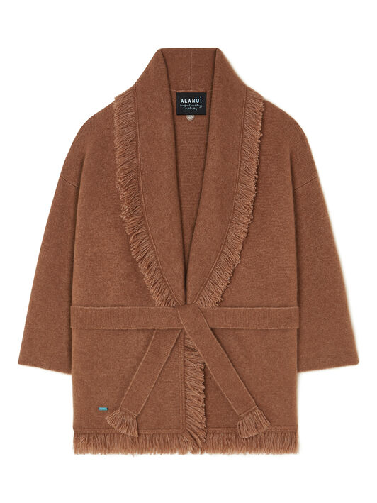 Alanui Alanui Finest Cardigan Luli Brown LWHB064E25KNI00E