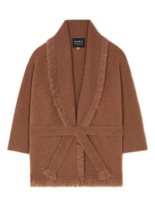 Alanui Alanui Finest Cardigan Luli Brown LWHB064E25KNI00E Alanui Alanui Finest Cardigan Luli Brown LWHB064E25KNI00E