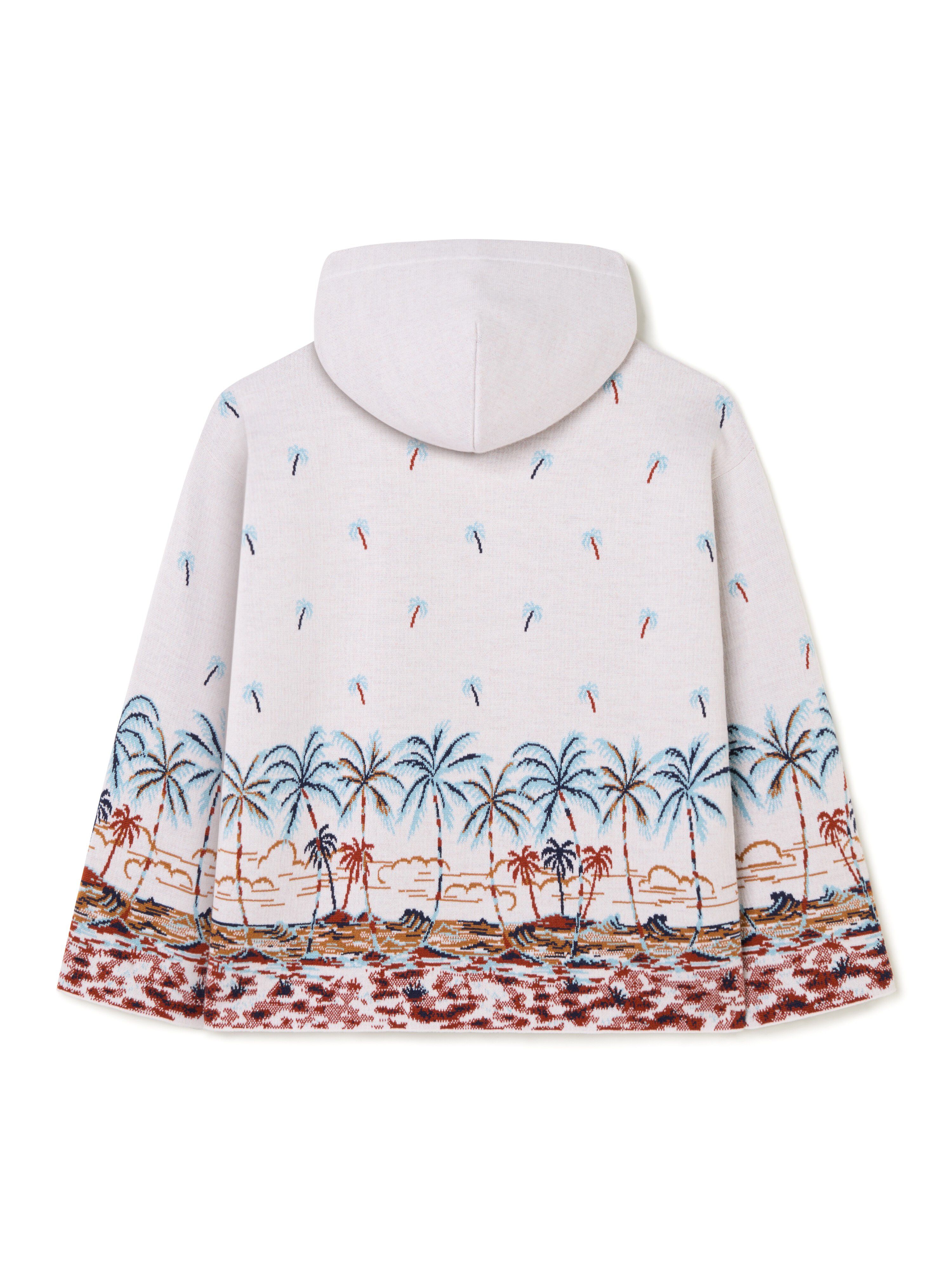 Alanui The Tale Of Hawaiian Hoodie Chalk-Sky Blue LMHU001R25KNI001