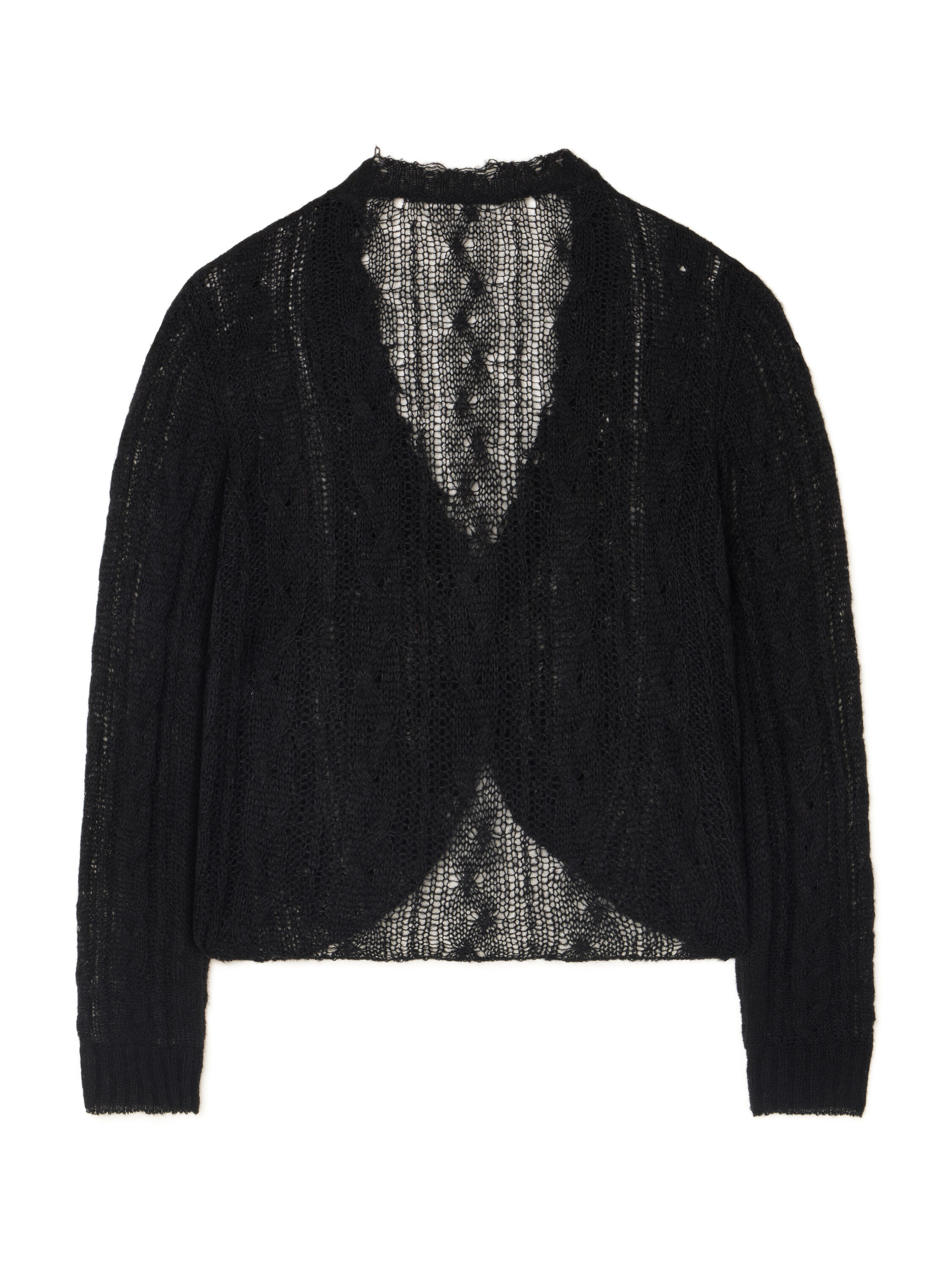 Alanui Desert Drift V Neck Black LWHD001E25KNI001