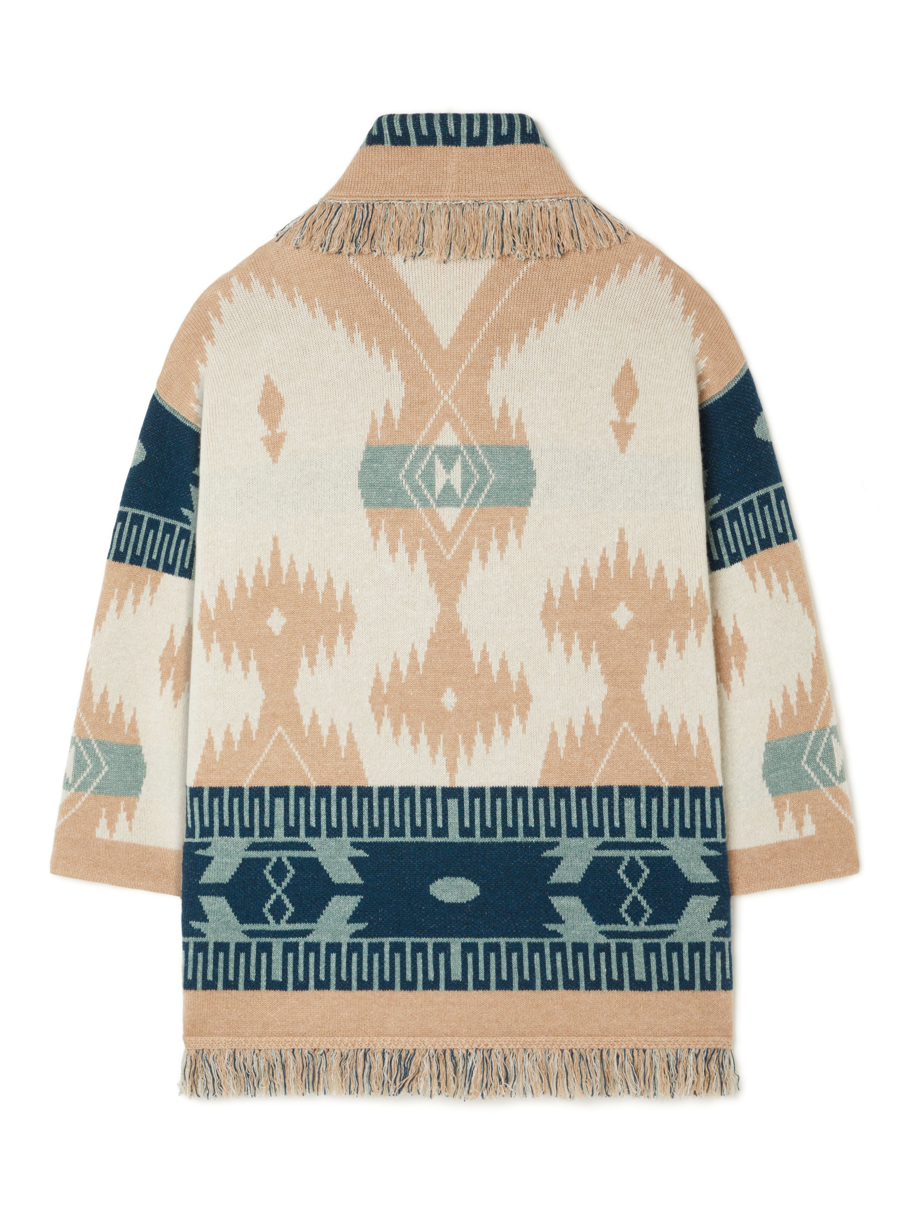 Alanui Icon Jacquard Cardigan Chalk-Sand LWHB064R26KNI026