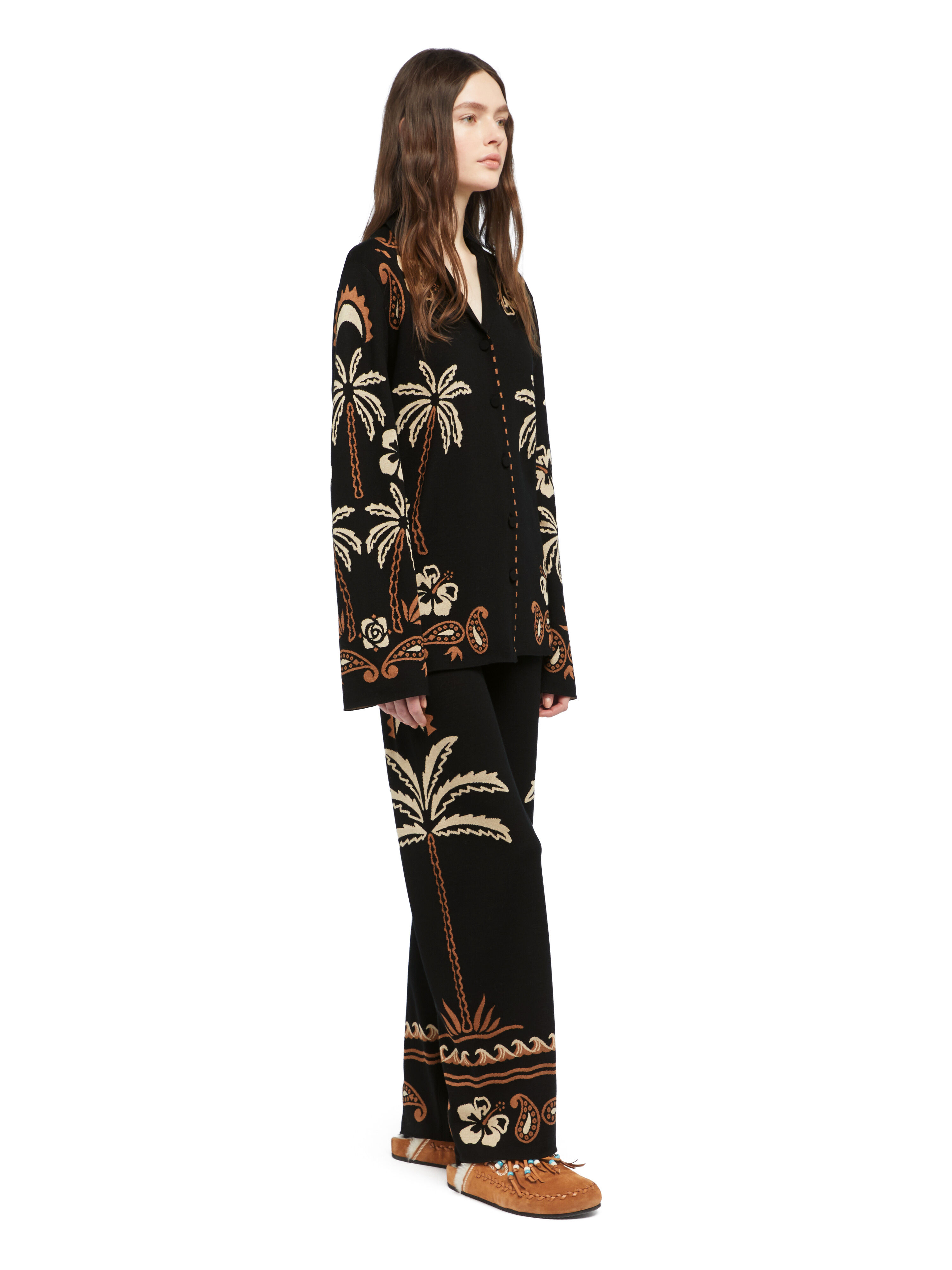 Alanui Glimpse Of Eden Shirt Black-Dakar LWHY001E25KNI002
