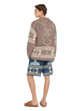 Alanui Written By The Ocean Cardigan Cocoa Delight-Multicolor LMHB027R26KNI004