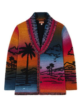 Alanui Sunset Stories Cardigan Black-Multicolor