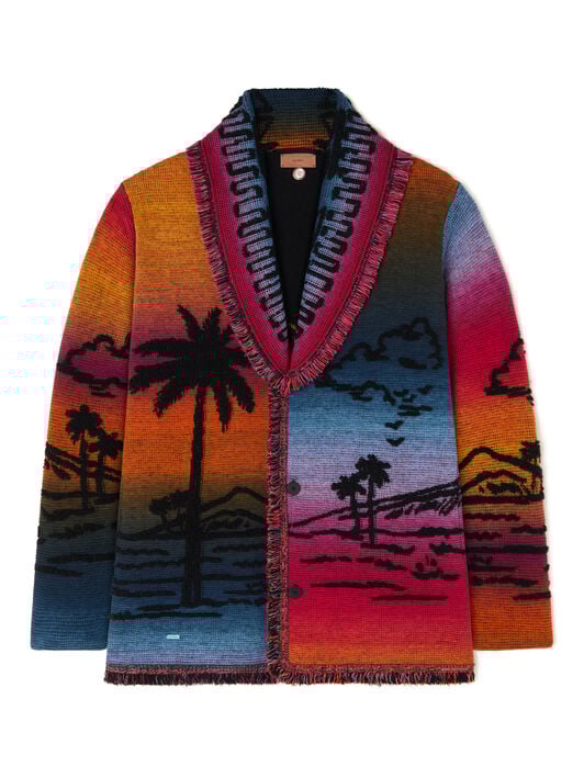 Alanui Sunset Stories Cardigan Black-Multicolor LMHB039R26KNI002 Alanui Sunset Stories Cardigan Black-Multicolor LMHB039R26KNI002