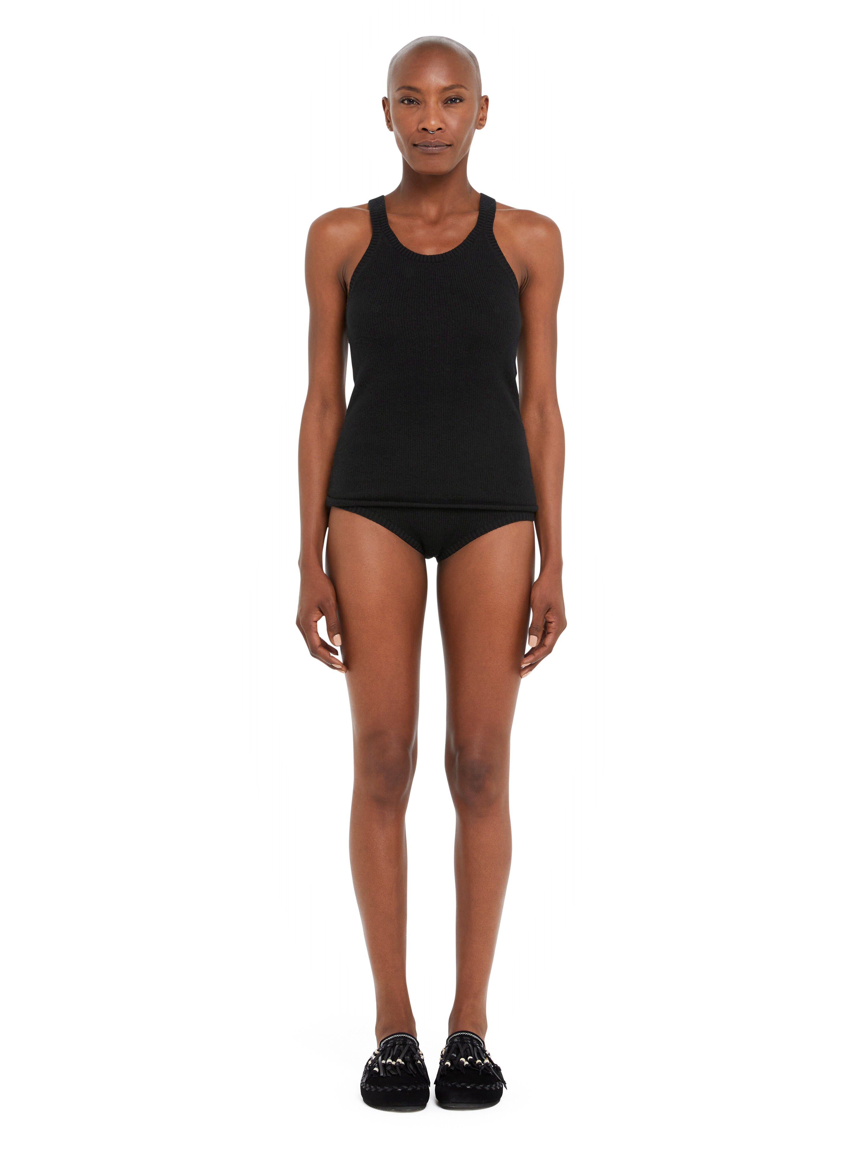 Alanui Alanui Finest Tank Top Black LWHT005R25KNI001