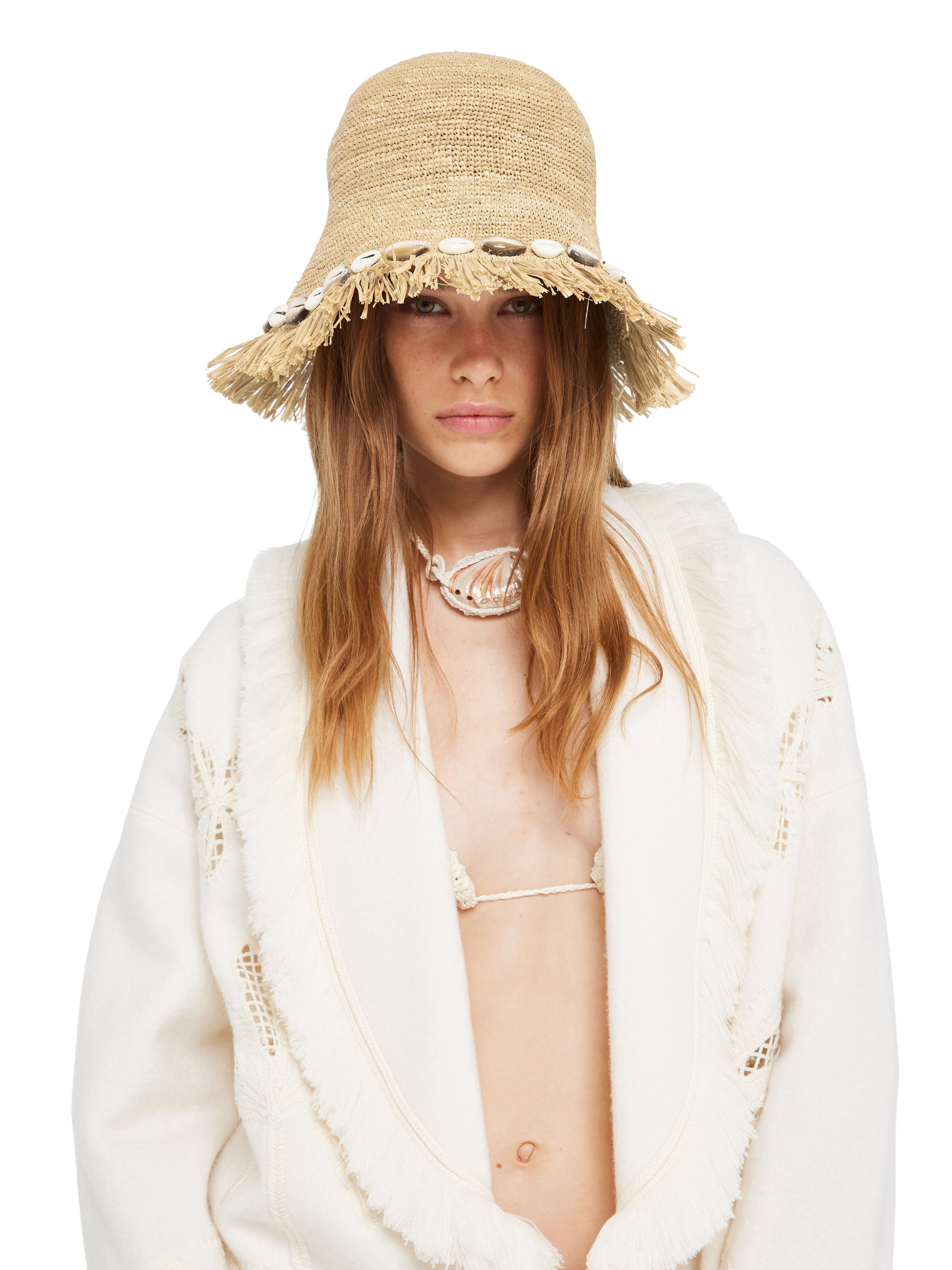 Alanui Chasing The Shadows Raffia Hat Cocoa Delight LWLA041R26MAT001 Alanui Chasing The Shadows Raffia Hat Cocoa Delight LWLA041R26MAT001