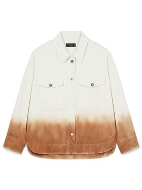 Alanui Shades Of Eden Denim Overshirt Raw Denim-Red Earth LWYD004R26DEN003