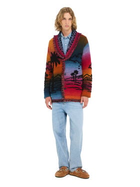 Alanui Sunset Stories Cardigan Black-Multicolor