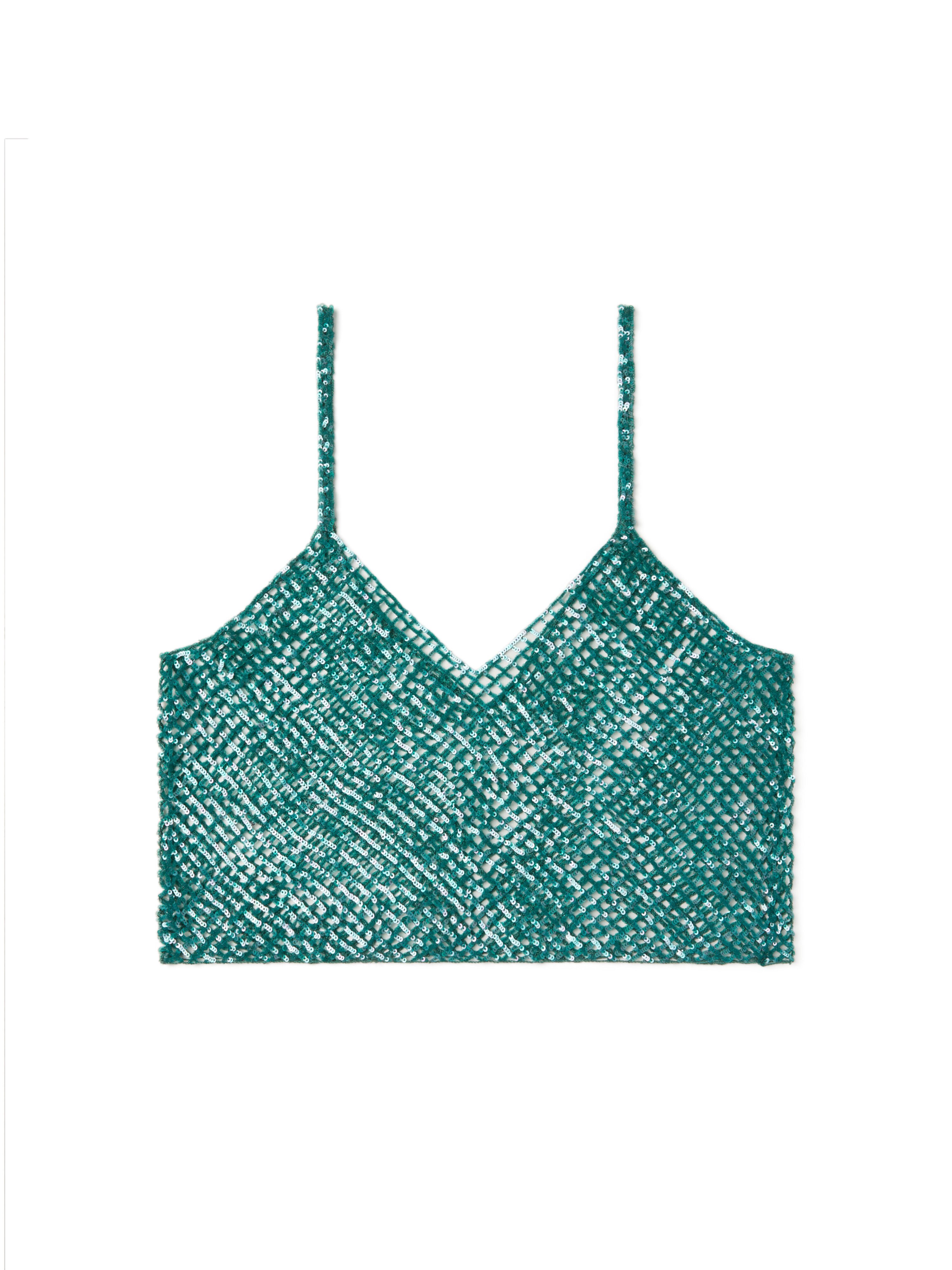 Alanui Nothing But Light Tank Top Green Tide LWAD005R26MAT001 Alanui Nothing But Light Tank Top Green Tide LWAD005R26MAT001