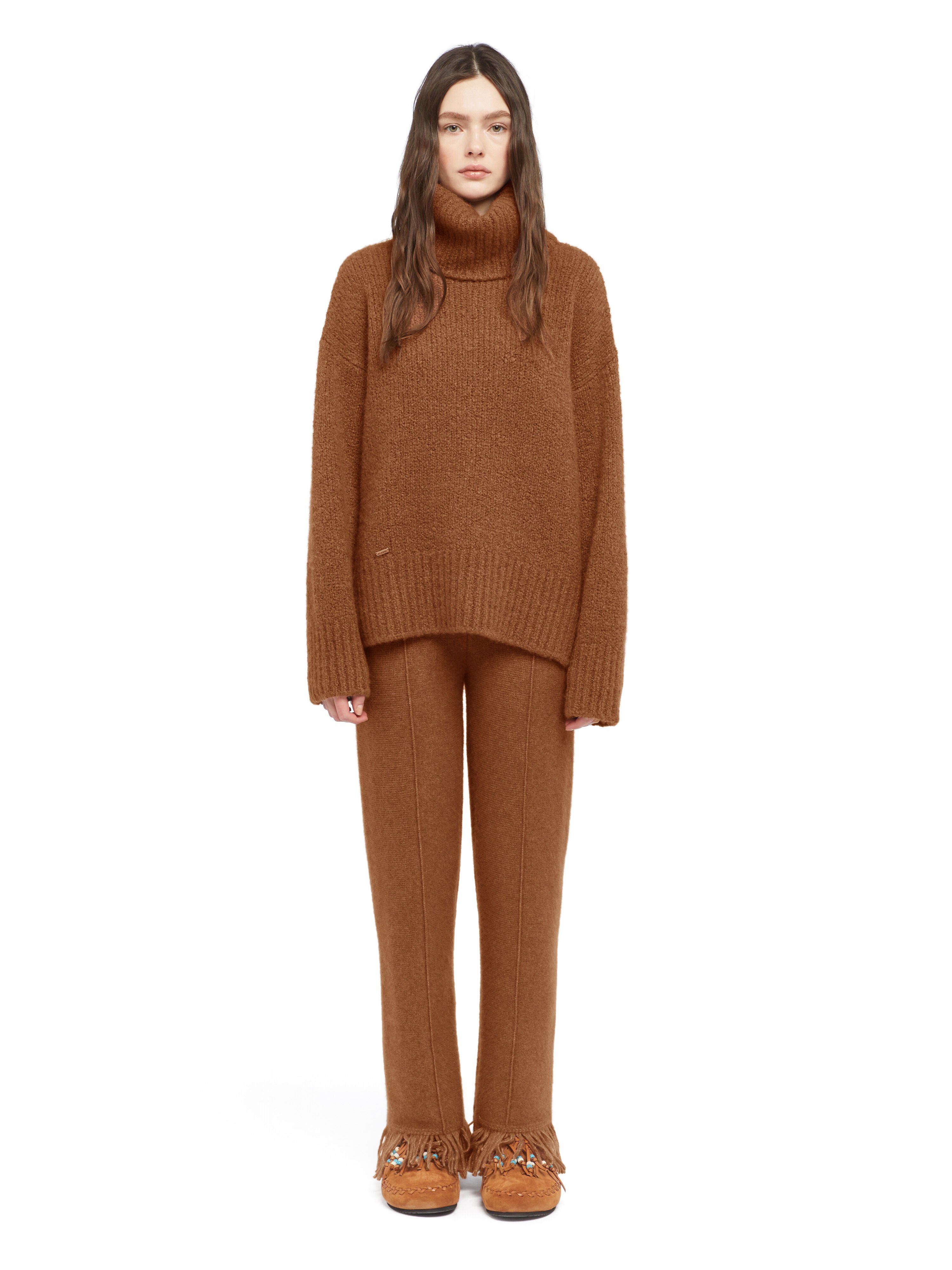 Alanui Alanui Finest Turtleneck Luli Brown LWHF008E25KNI001