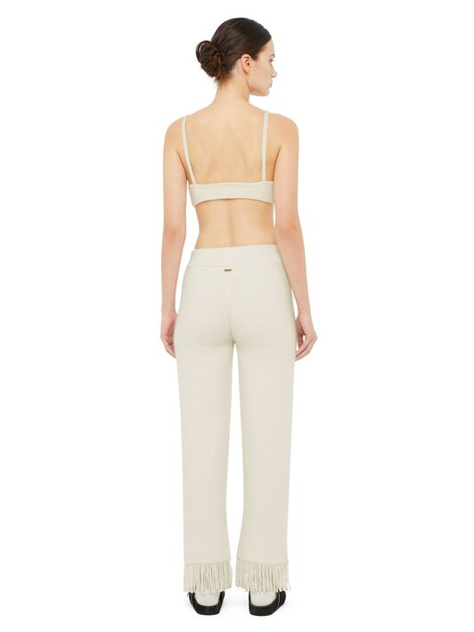 Alanui Alanui Finest Pants White LWHG001E24KNI002