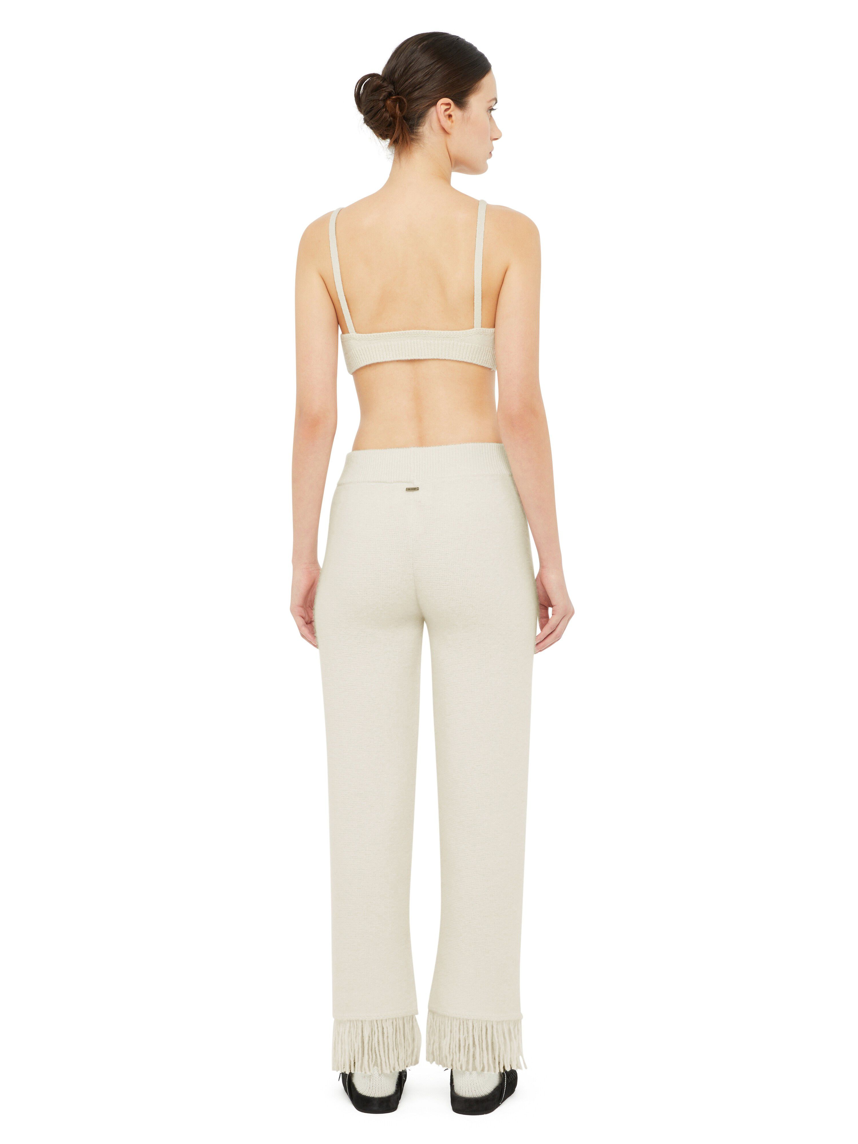 Alanui Alanui Finest Pants White LWHG001E24KNI002