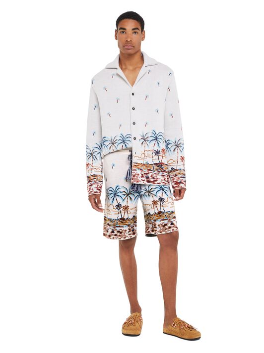 Alanui The Tale Of Hawaiian Bermuda Chalk-Sky Blue LMHM004R25KNI002