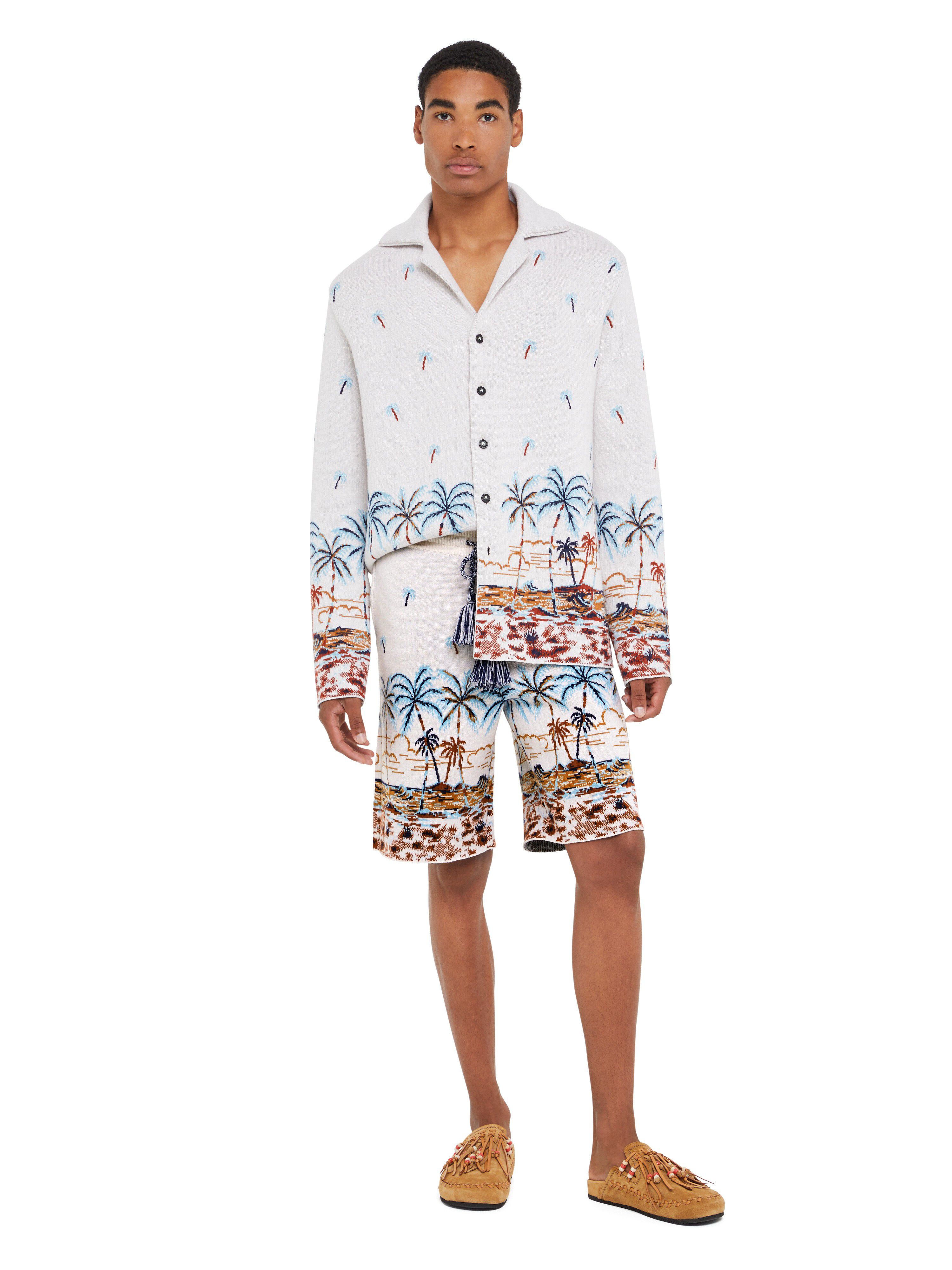 Alanui The Tale Of Hawaiian Bermuda Chalk-Sky Blue LMHM004R25KNI002