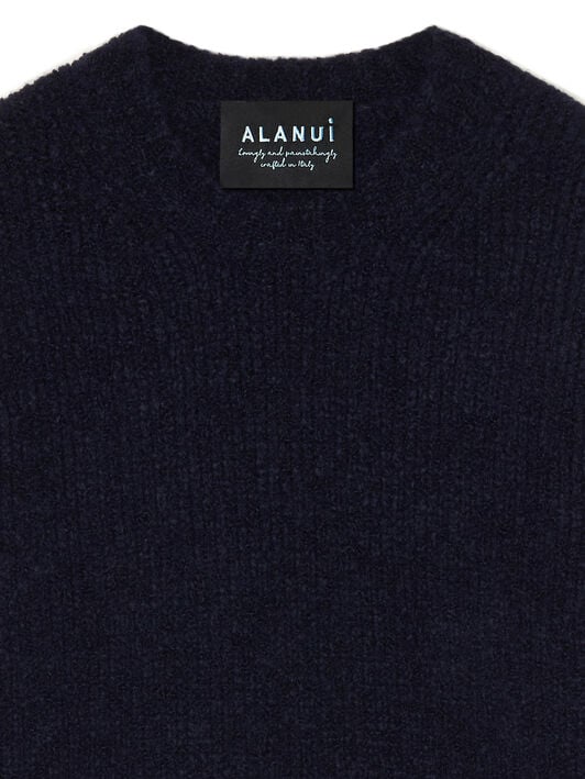 Alanui Alanui Finest Sweater Midnight Blue LMHE033E25KNI004 Alanui Alanui Finest Sweater Midnight Blue LMHE033E25KNI004