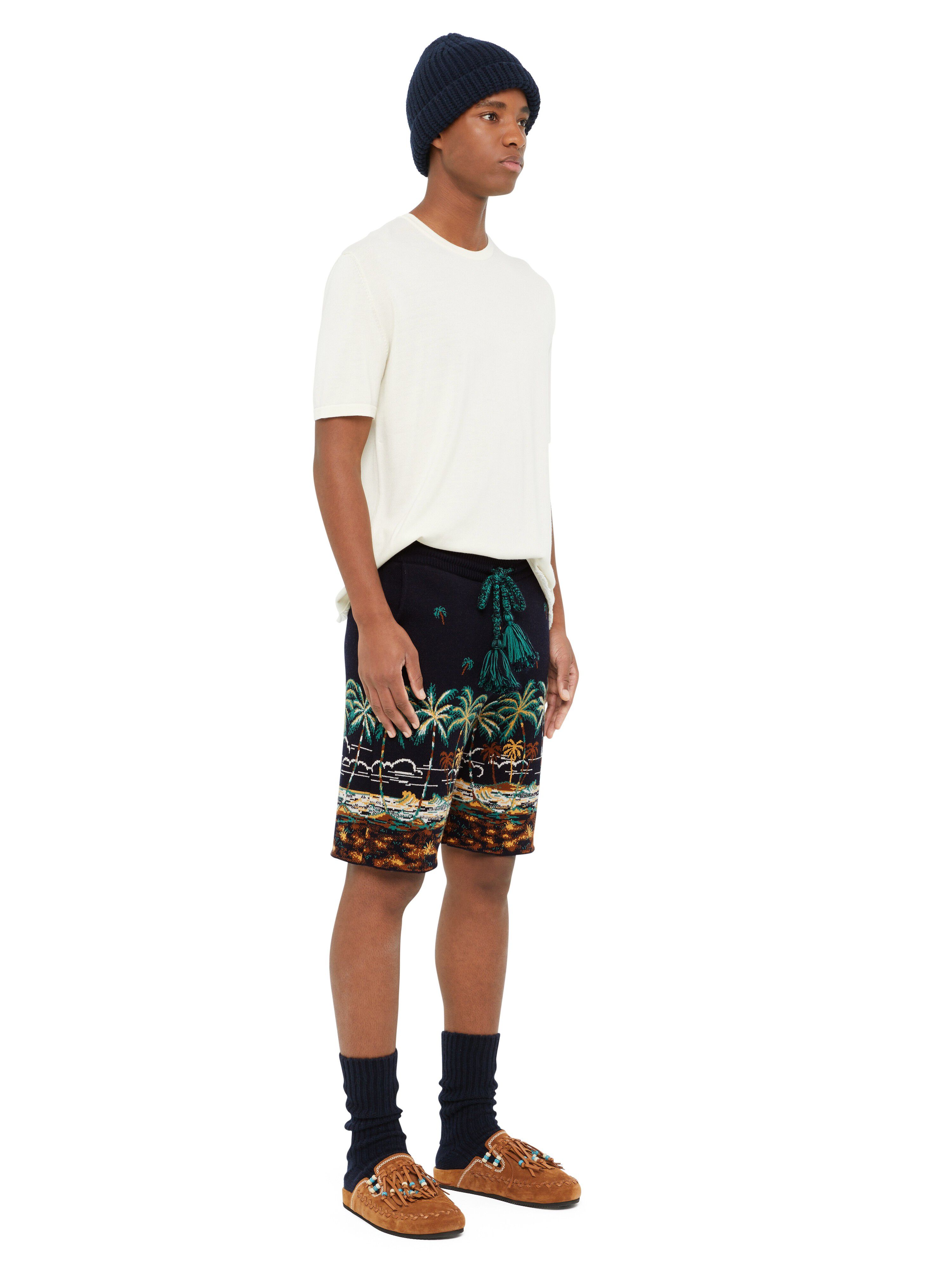 Alanui The Tale Of A Hawaiian Shorts Midnight Blue-Multicolor LMHM004E24KNI003