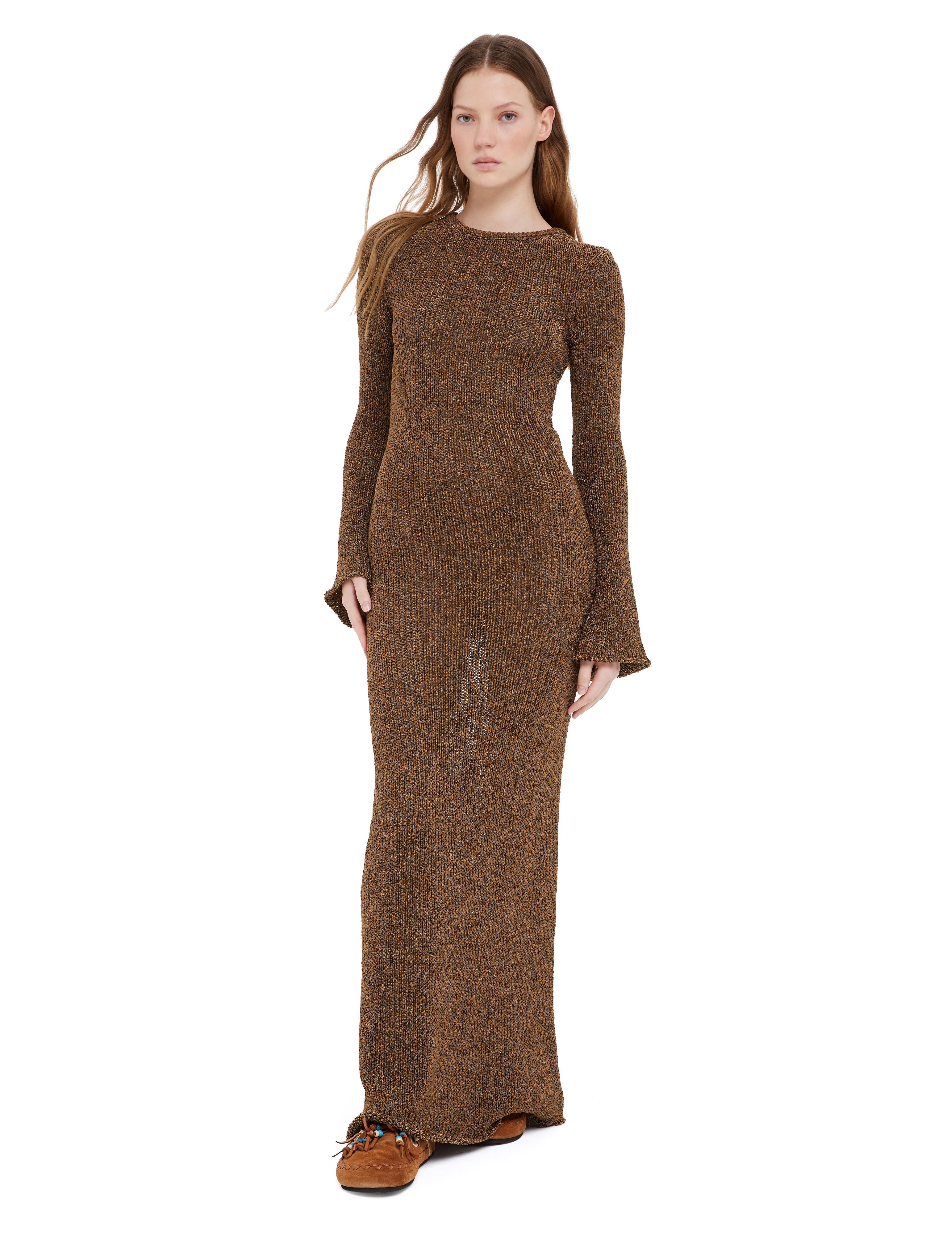 Alanui Shady Beach Dress Pecan LWHI05FR25KNI001