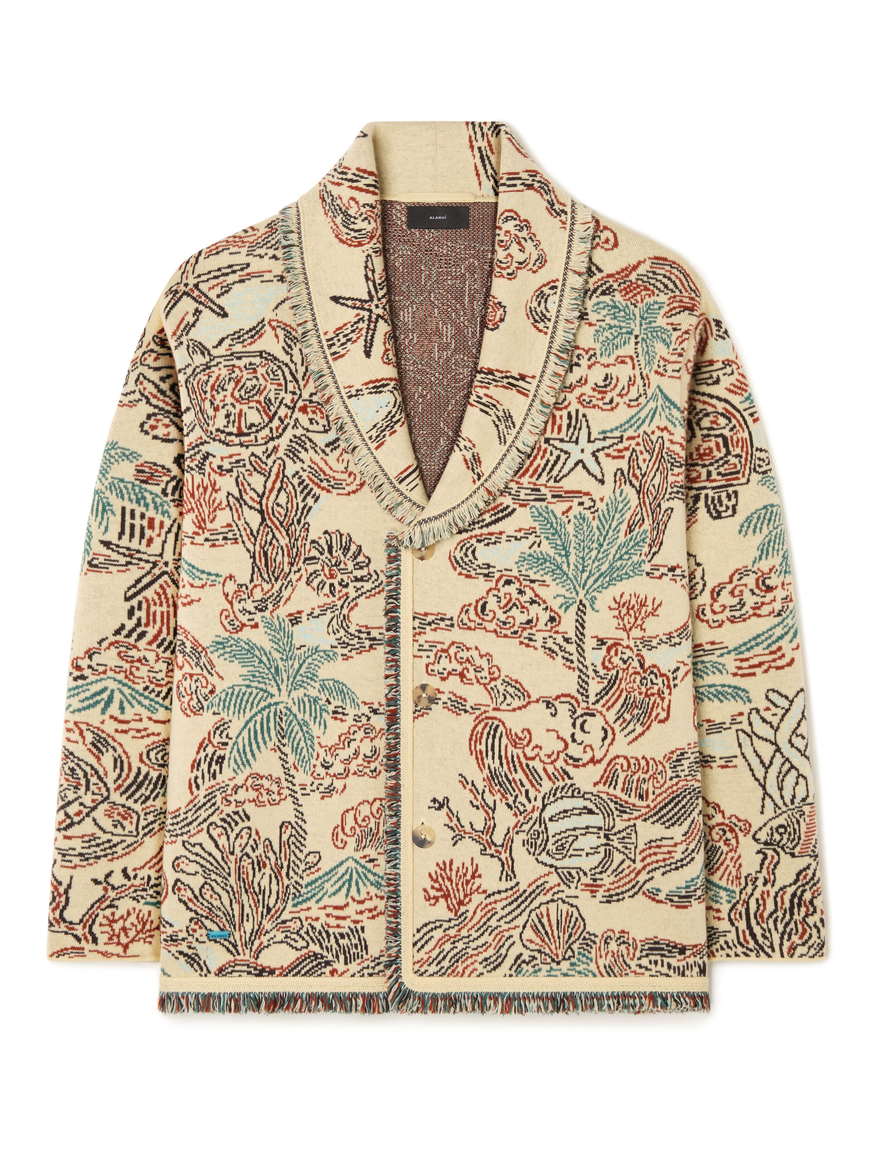 Alanui Sketched By The Sea Cardigan Sunlight-Multicolor LMHB039R26KNI006 Alanui Sketched By The Sea Cardigan Sunlight-Multicolor LMHB039R26KNI006