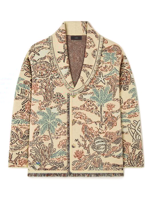 Alanui Sketched By The Sea Cardigan Sunlight-Multicolor LMHB039R26KNI006 Alanui Sketched By The Sea Cardigan Sunlight-Multicolor LMHB039R26KNI006