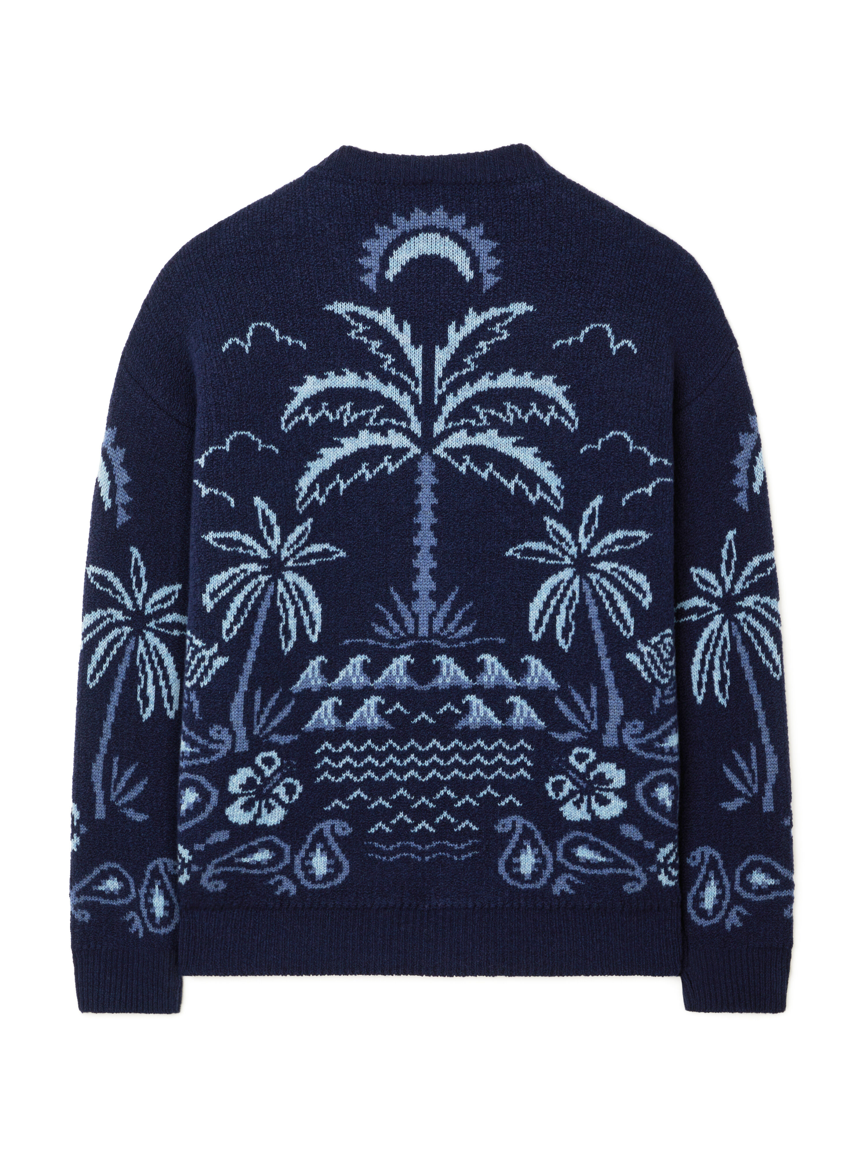 Alanui Glimpse Of Eden Sweater Midnight-Denim LMHE033E25KNI001