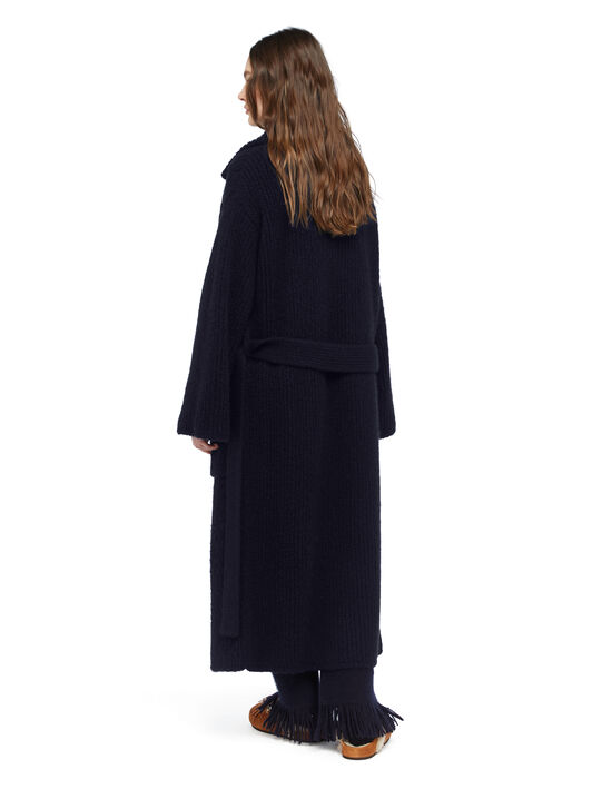 Alanui Alanui Finest Coat Midnight Blue LWHQ013E25KNI001