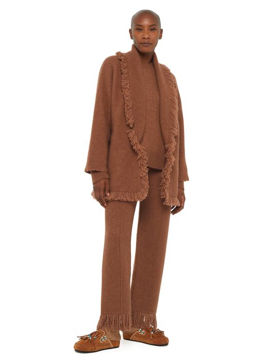 Alanui Alanui Finest Cardigan Luli Brown LWHB064E24KNI00G