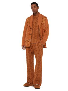 Alanui Bandana Jacquard Cardigan Tamarind-Multicolor LMHB039E24KNI001