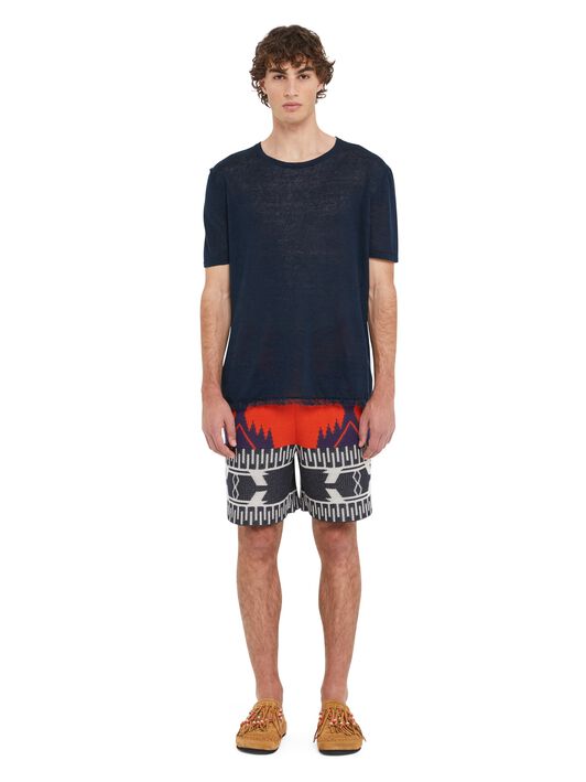 Alanui T-Shirt Deep Blue LMHW002R25KNI001