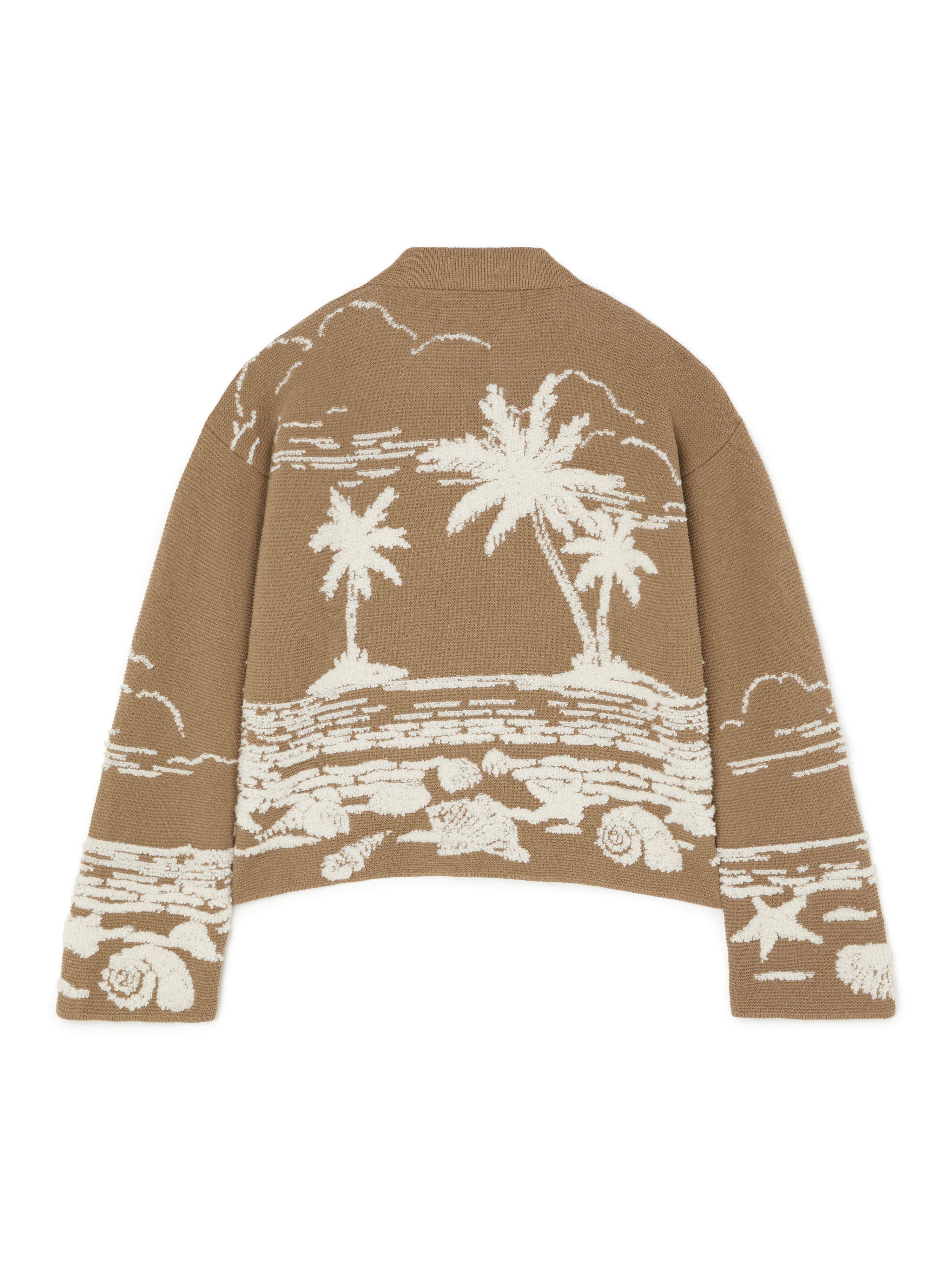 Alanui Beyond The Horizons Polo Khaki-White LWHV002R25KNI004