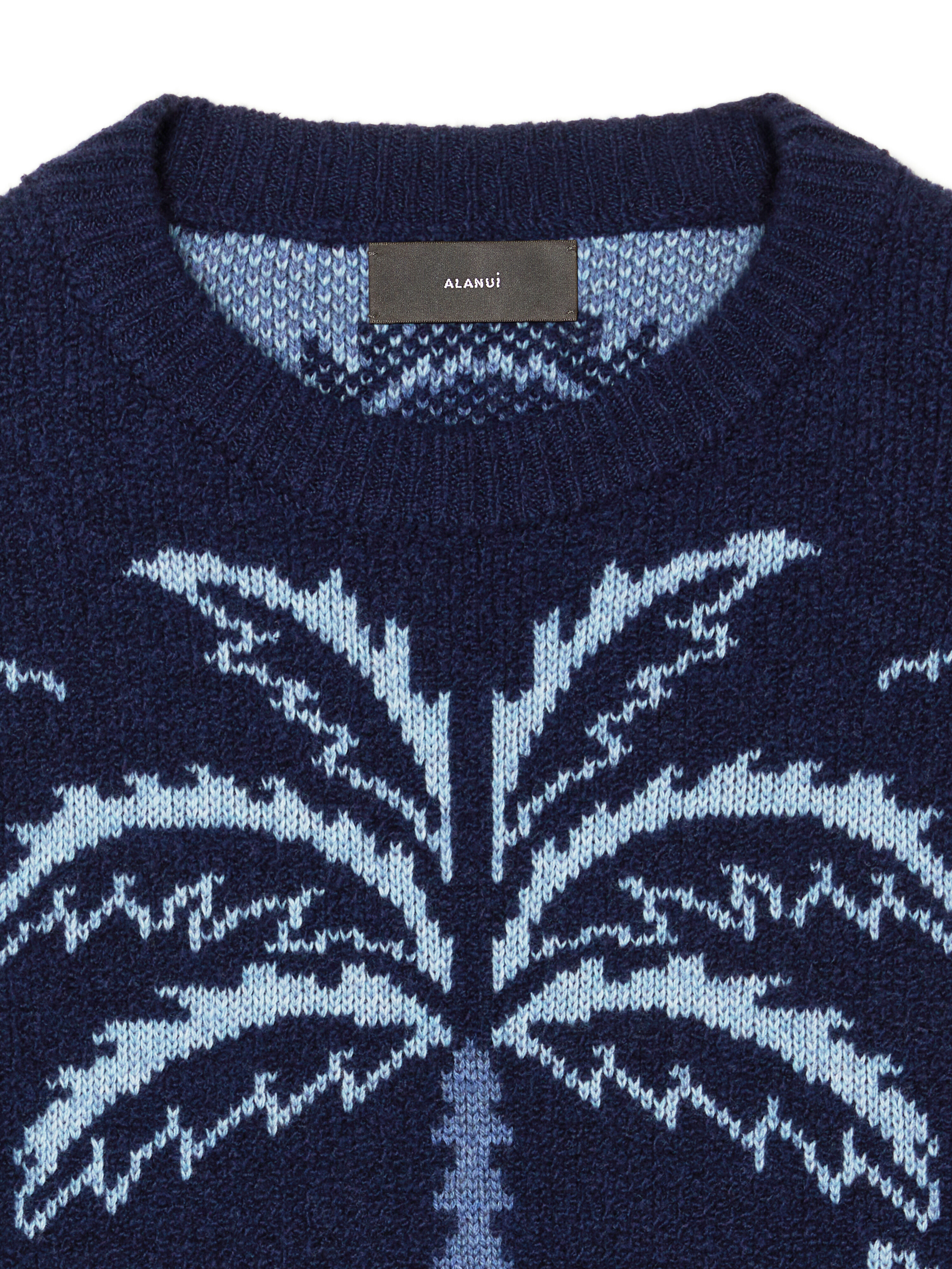Alanui Glimpse Of Eden Sweater Midnight-Denim LMHE033E25KNI001