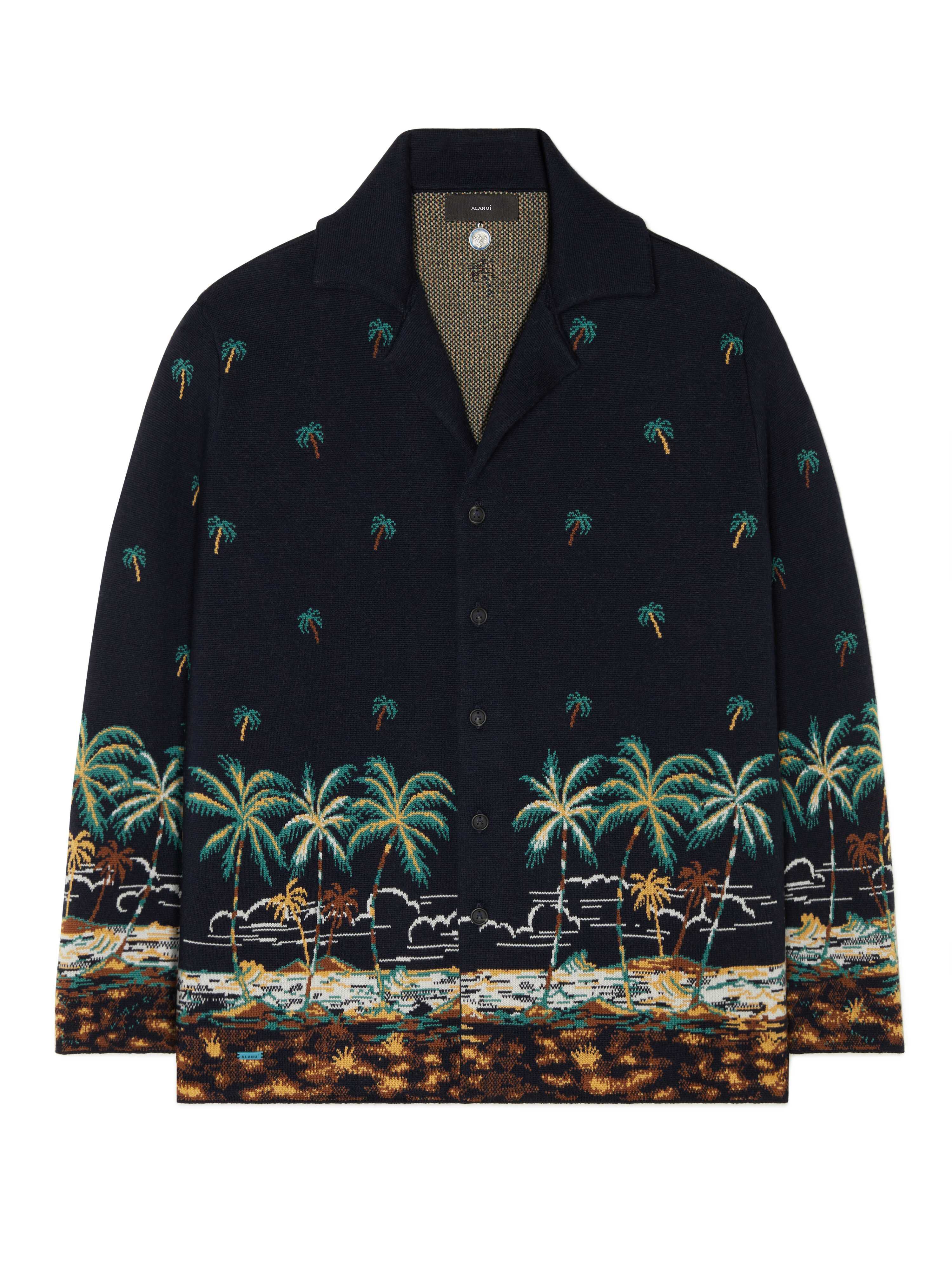 Alanui The Tale Of A Hawaiian Shirt Midnight Blue-Multicolor LMHY004E24KNI001
