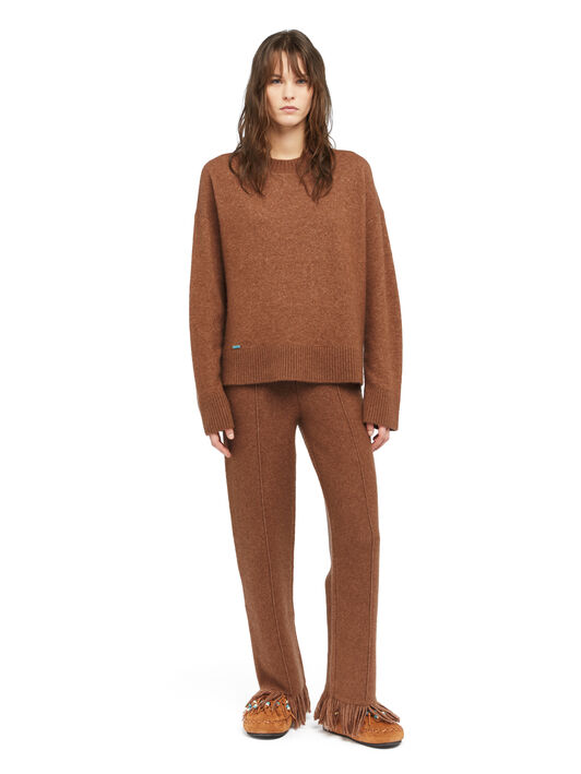 Alanui Alanui Finest Sweater Luli Brown LWHE067E25KNI001 Alanui Alanui Finest Sweater Luli Brown LWHE067E25KNI001