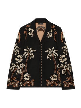 Alanui Glimpse Of Eden Shirt Black-Dakar LWHY001E25KNI002