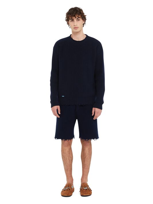 Alanui Alanui Finest Sweater Deep Blue LMHE033R25KNI002